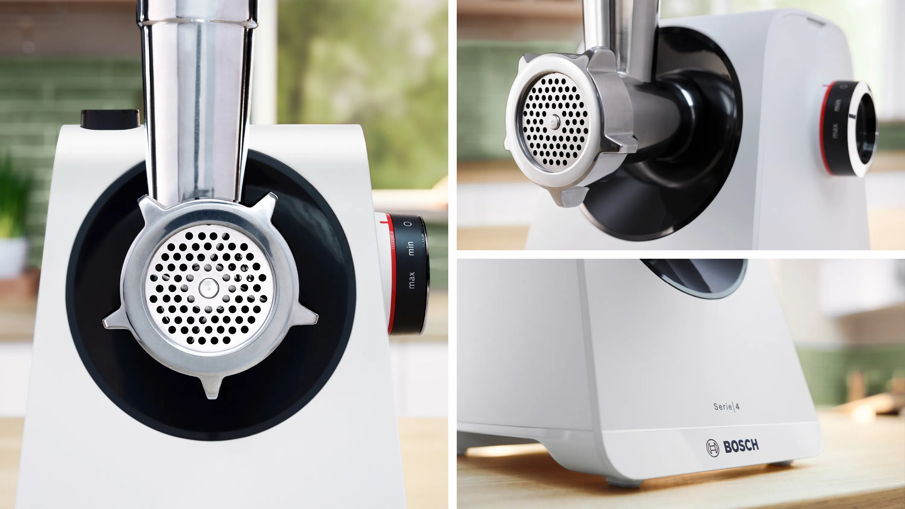 Series 4, Food mincer, MultiPower Series 4, 1900 W, White, White, MFWS420W