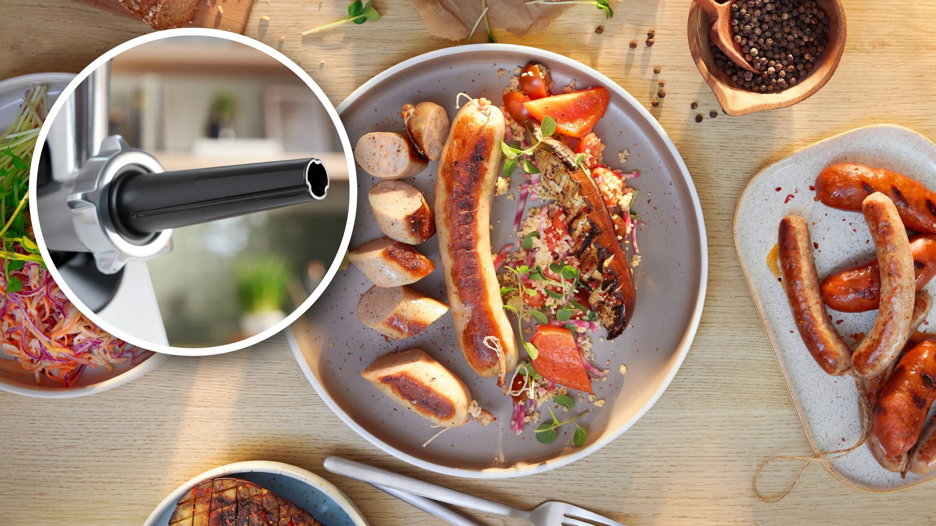 Series 4, Food mincer, MultiPower Series 4, 1900 W, White, White, MFWS420W