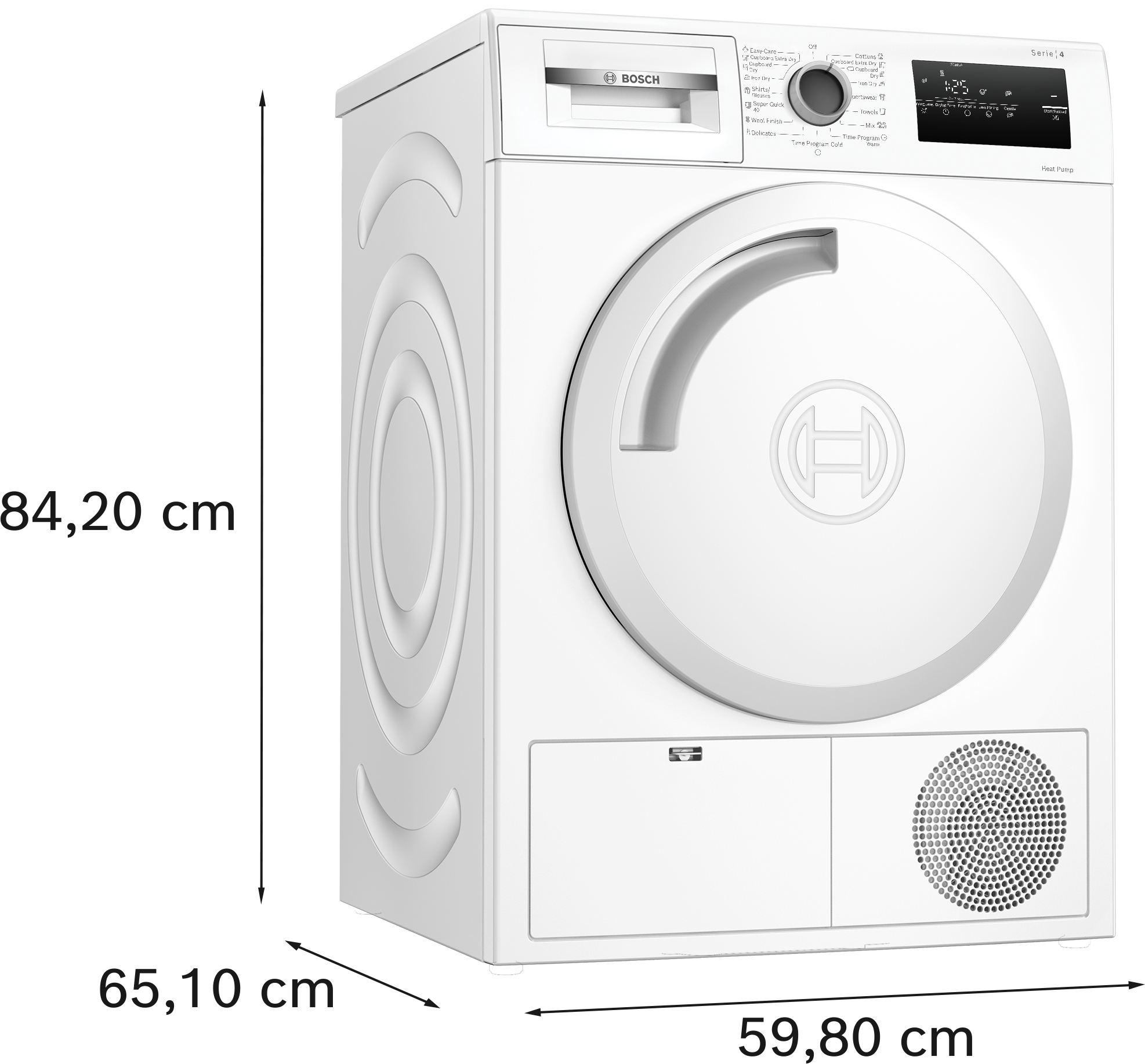 Serija 4, Mašina za sušenje veša sa toplotnom pumpom, 7 kg, WTH83254BY