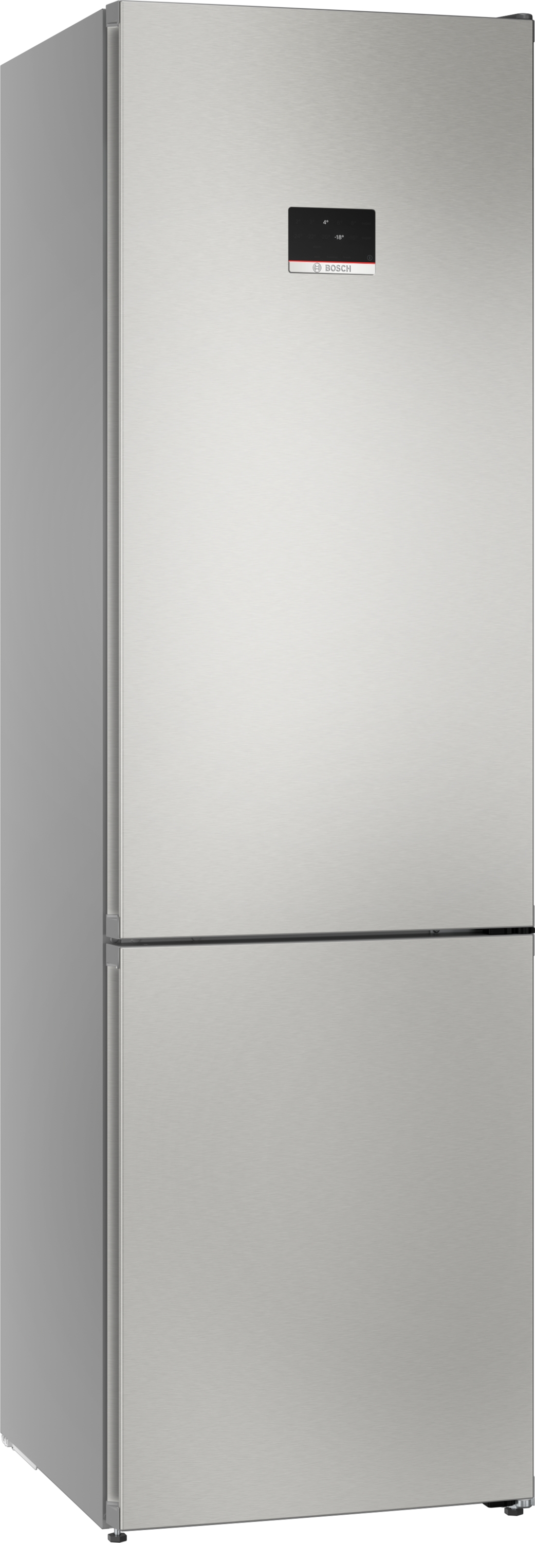 Series 6, free-standing fridge-freezer with freezer at bottom, 203 x 60 cm, Stainless steel (with anti-fingerprint), KGN394ICF