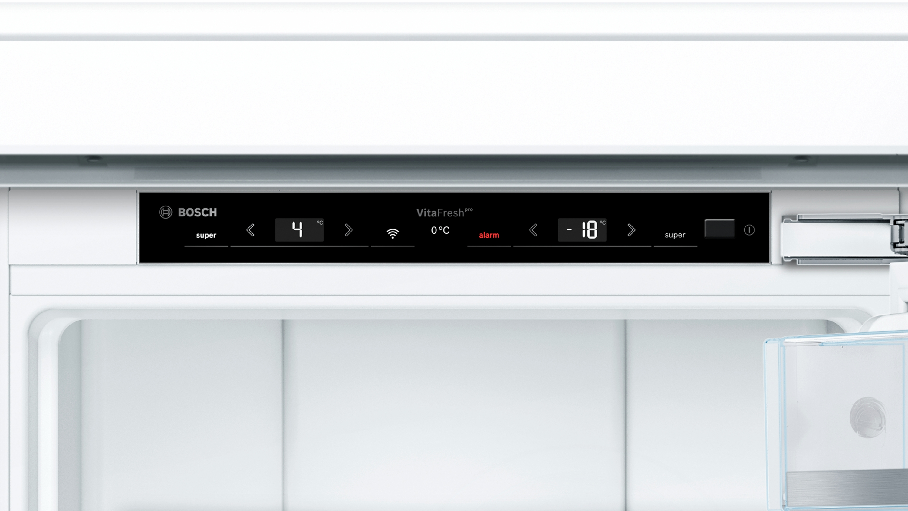 Series 8, built-in fridge-freezer with freezer at bottom, 177.2 x 55.8 cm, soft close flat hinge, KIF86HDD0