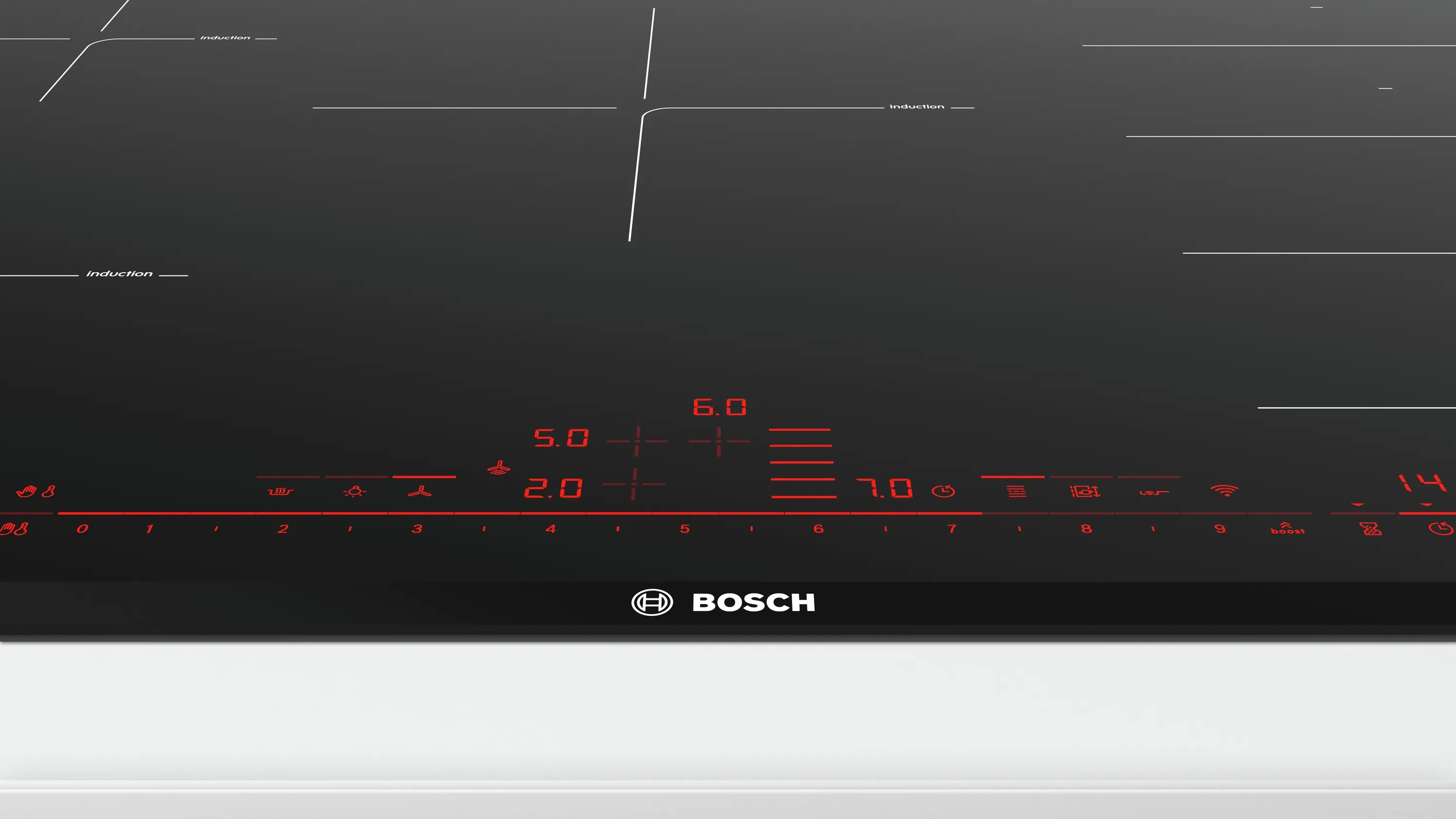 Series 8, Flex induction hob, 80 cm, Black, surface mount with frame, PXV895DV5E