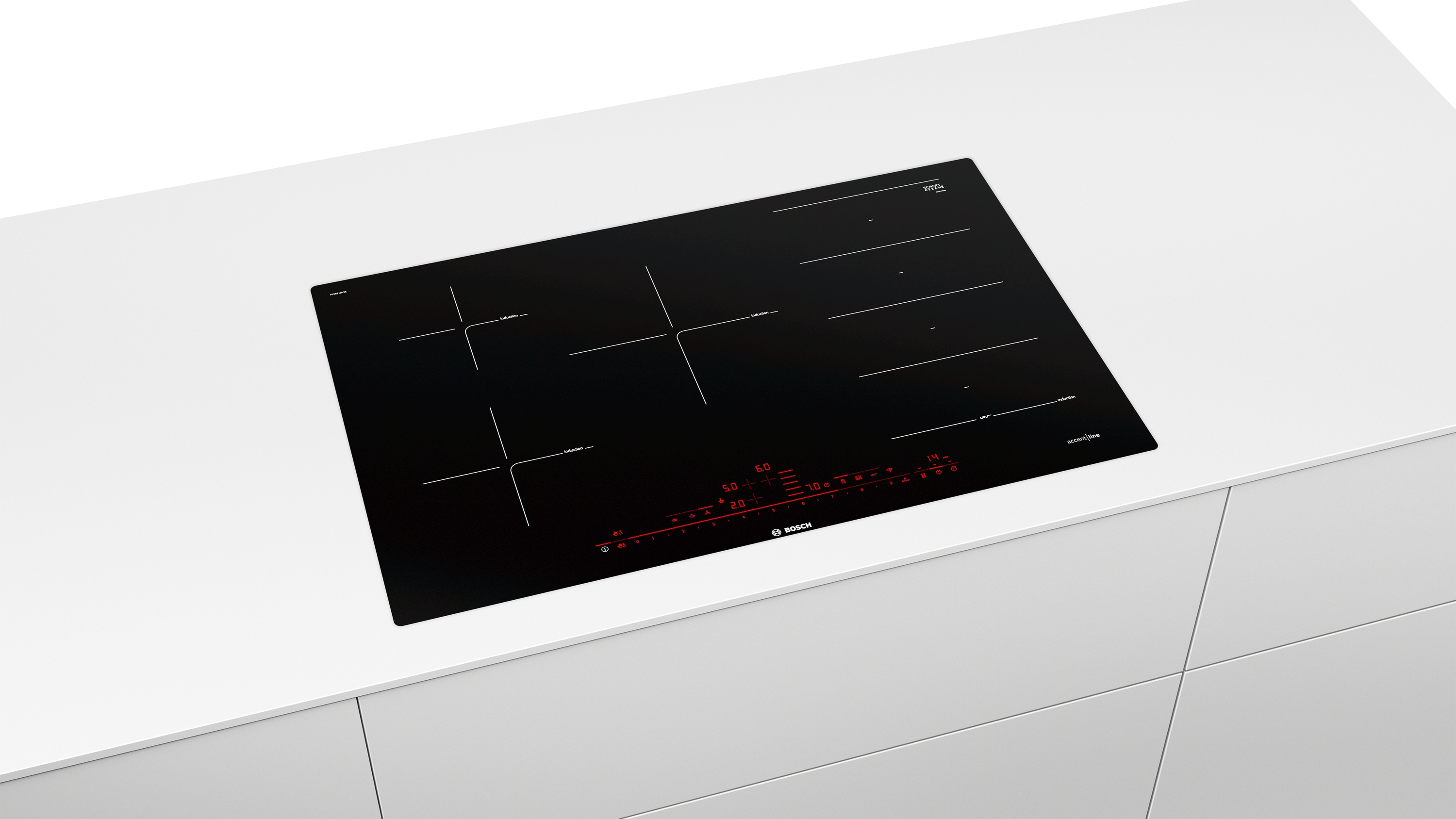 Series 8, Flex induction hob, 80 cm, Black, flush mount, PXV821DV5E