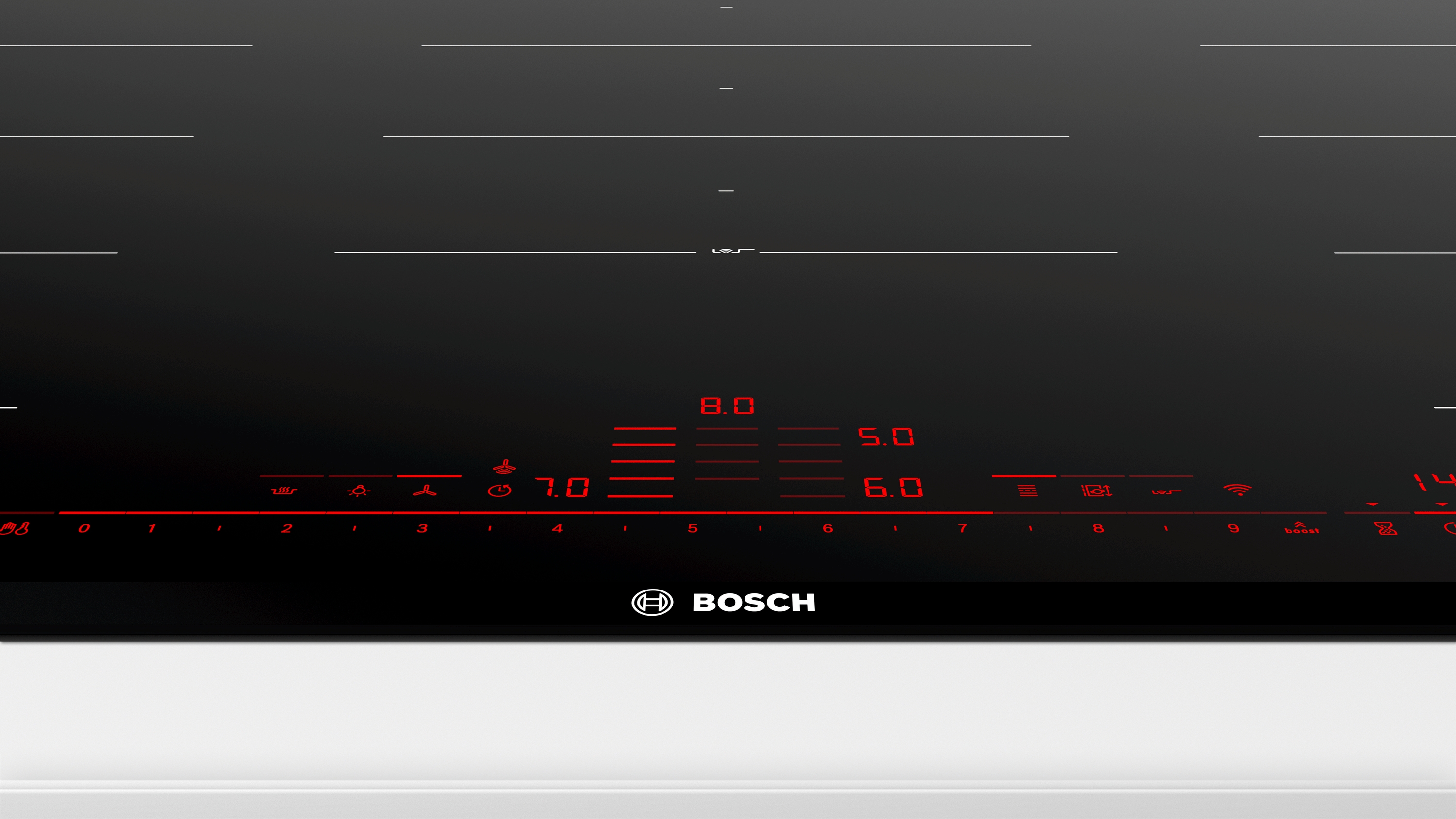 Series 8, Flex induction hob, 90 cm, Black, surface mount with frame, PXX995DX6E