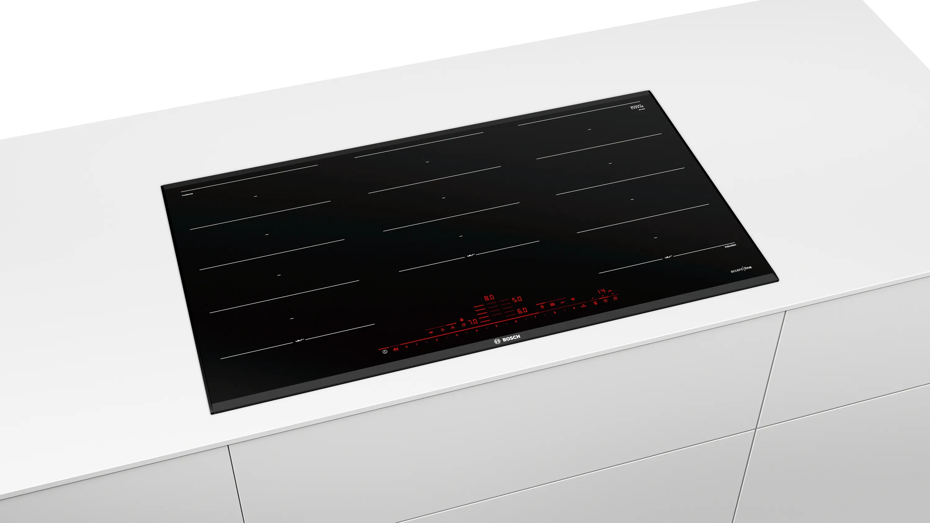 Series 8, Flex induction hob, 90 cm, Black, surface mount with frame, PXX995DX6E