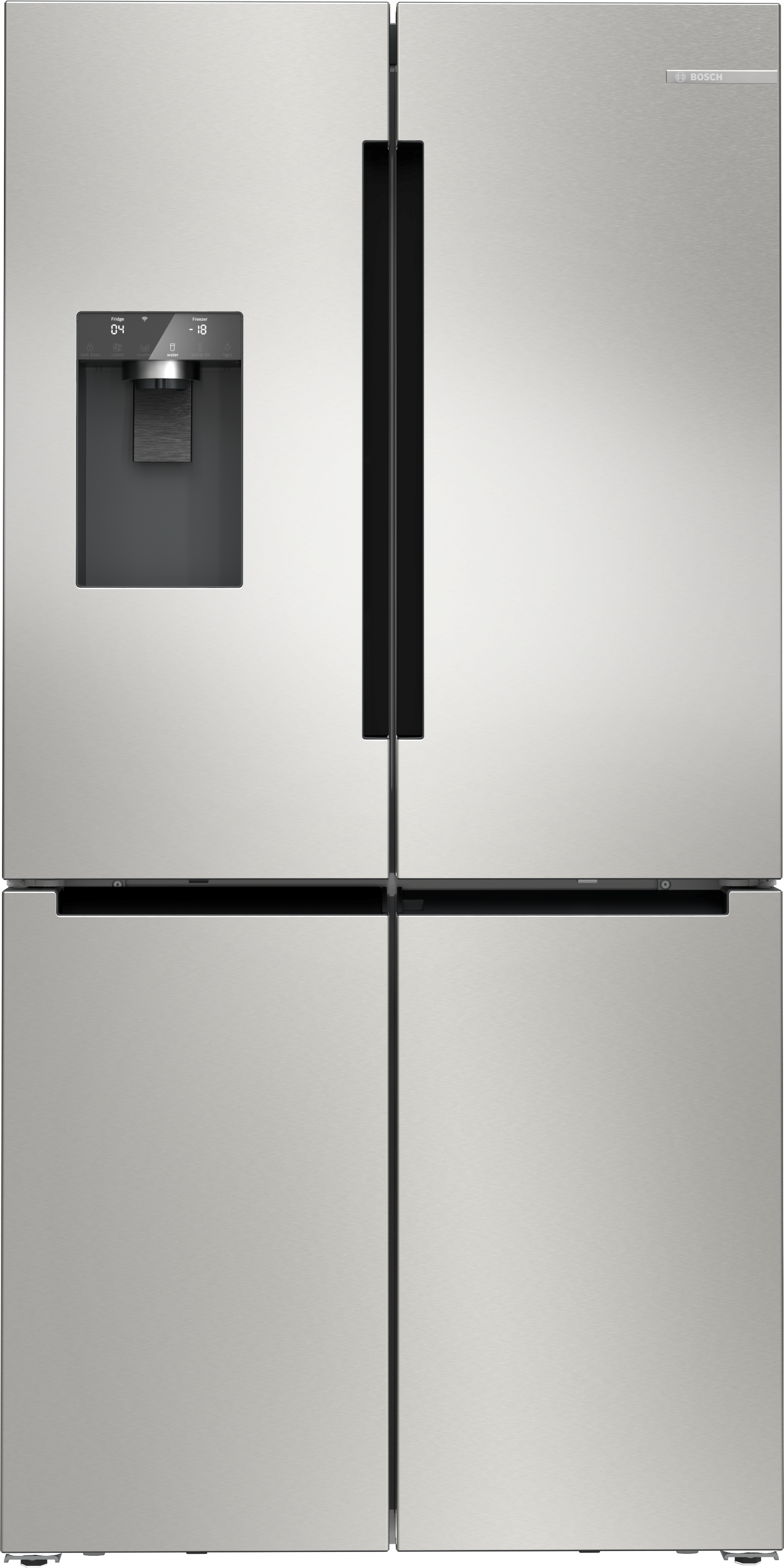 Series 6, French Door Bottom freezer, multi door, 183 x 90.5 cm, Stainless steel (with anti-fingerprint), KFD96APEA