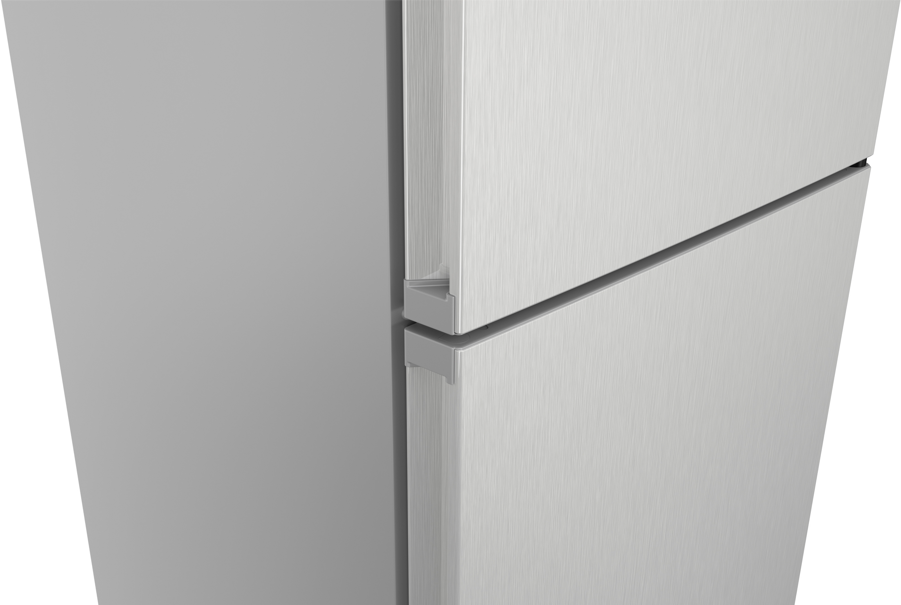 Series 4, free-standing fridge-freezer with freezer at bottom, 203 x 60 cm, Stainless steel look, KGN397LDF