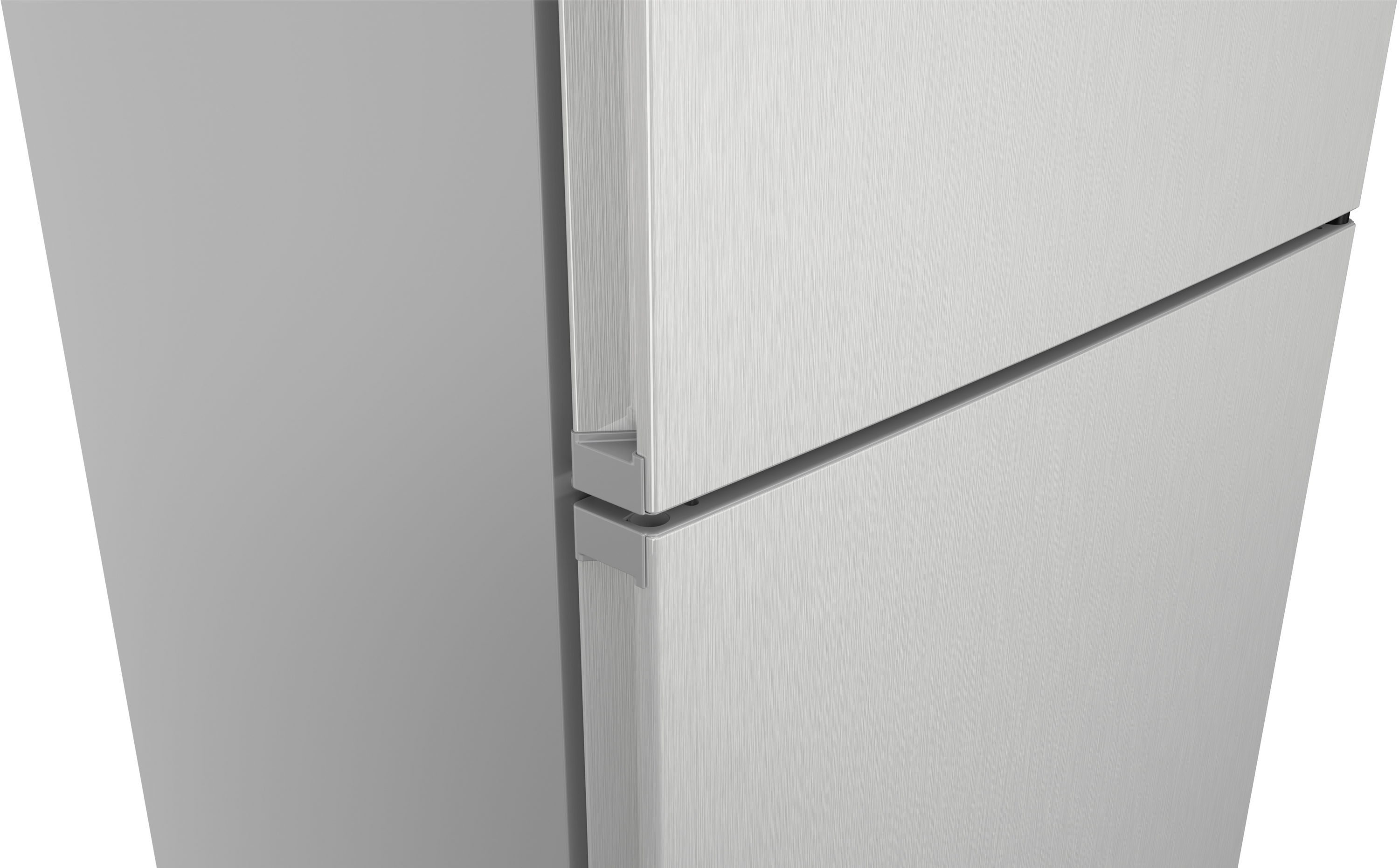 Series 4, free-standing fridge-freezer with freezer at bottom, 203 x 70 cm, Stainless steel look, KGN497LDF