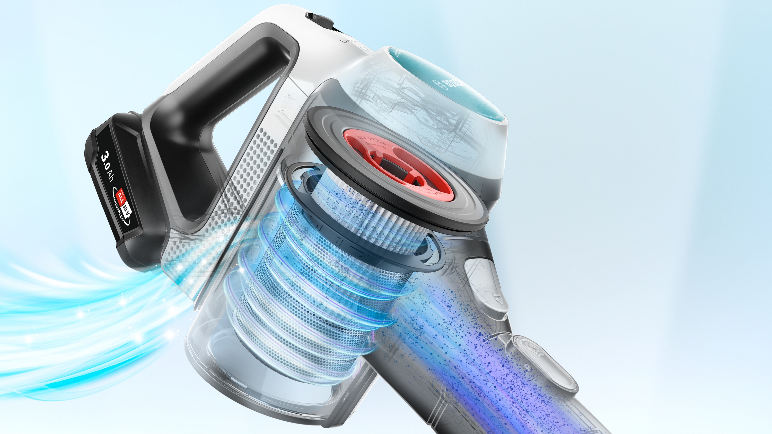 Akumulatorski usisivač, Unlimited 7 ProHygienic Aqua, Bela, BCS712HYG5