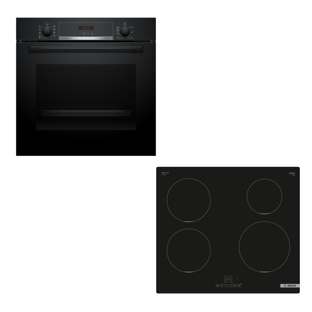 Bosch Dnevna Šok Akcija Ugradna Rerna + Indukciona Ploča za kuvanje PUE611BB5D i HBA573BB1