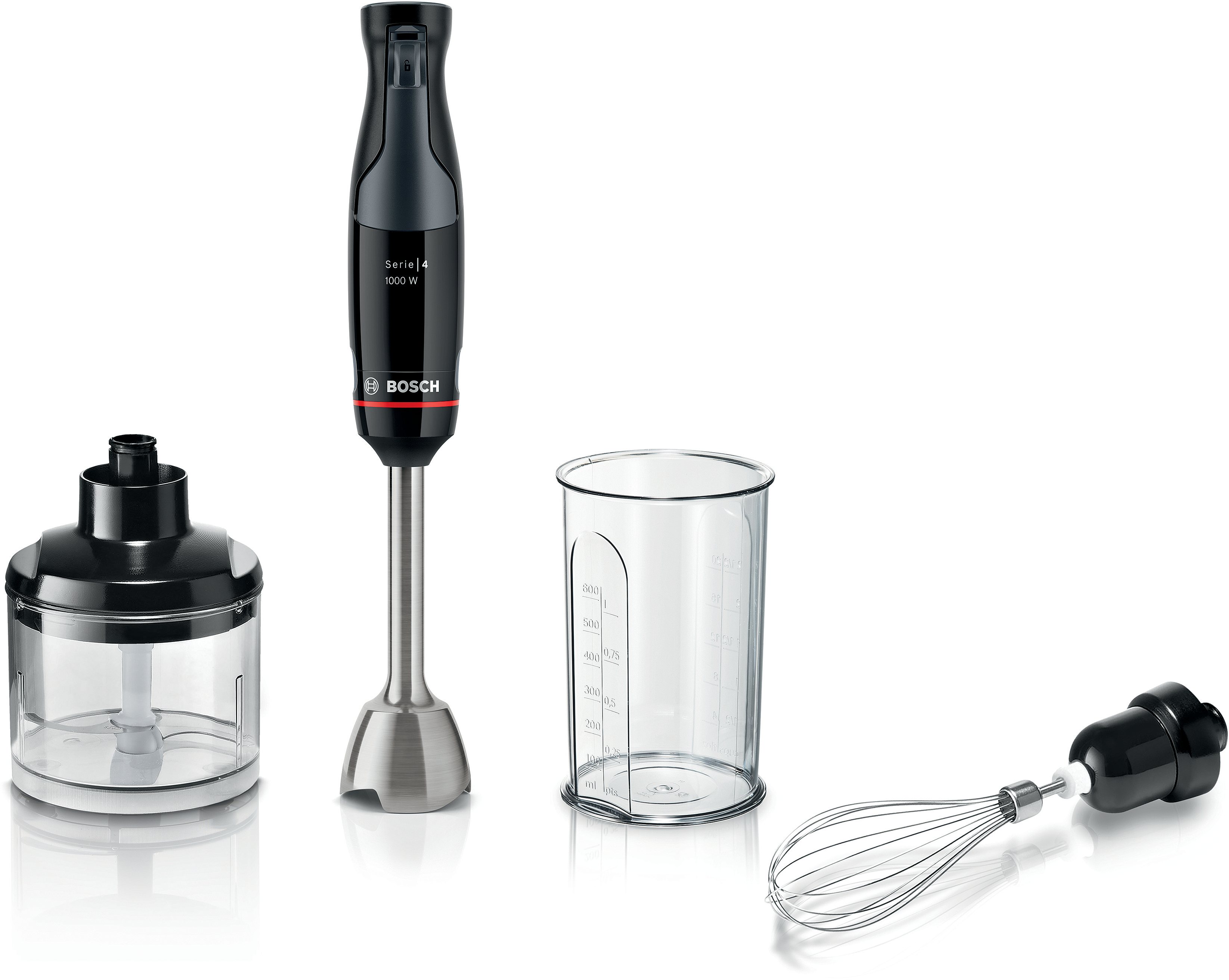 Serija 4, Štapni mikser, ErgoMaster, 1000 W, Crna, Antracit, MSM4B621