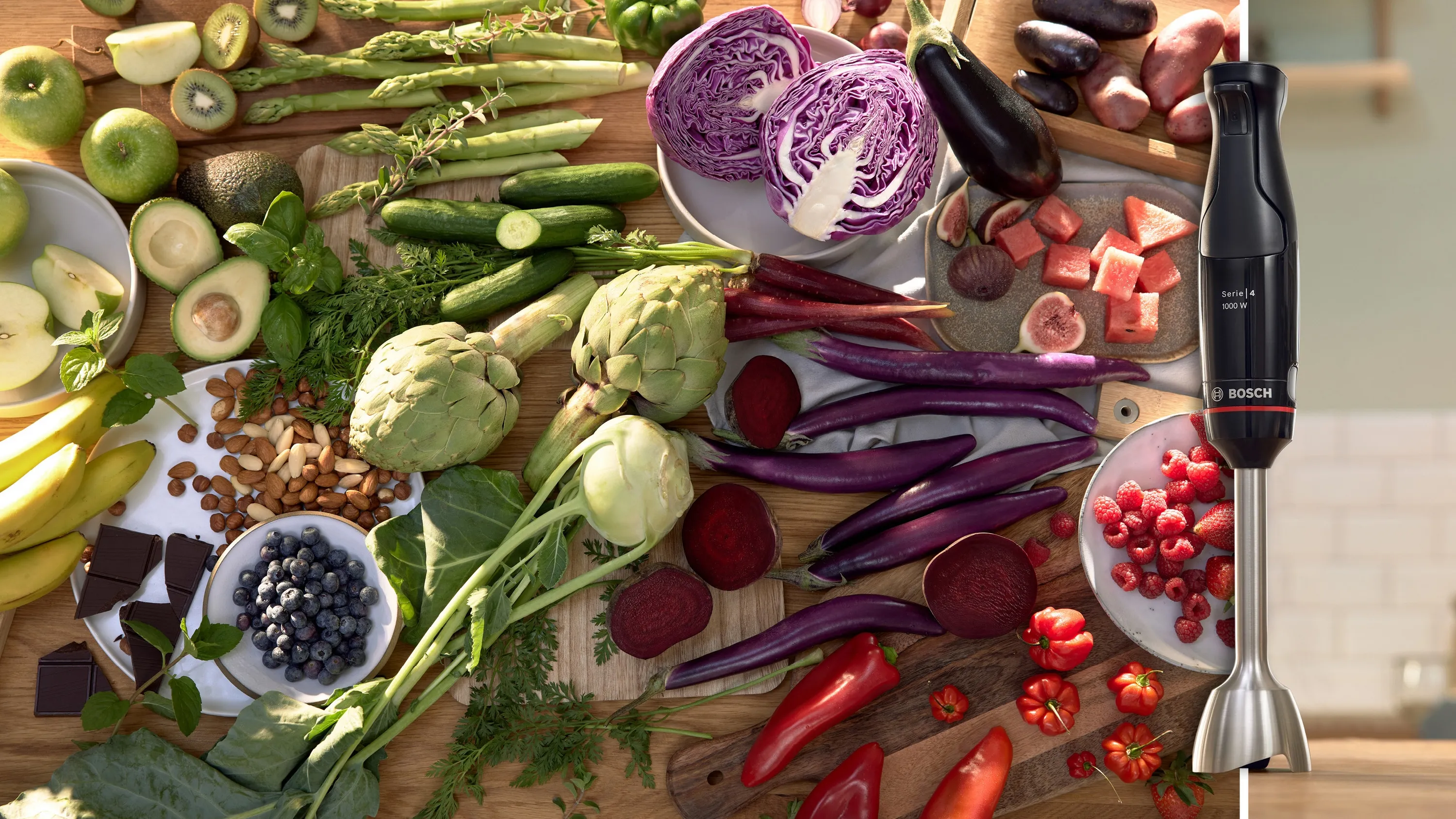 Serija 4, Štapni mikser, ErgoMaster, 1000 W, Crna, Antracit, MSM4B621