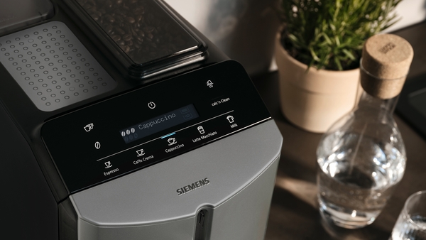 Siemens aparat za espresso kafu TF305E04, Potpuno automatizovani, Titanijum metalik, Nerđajući čelik