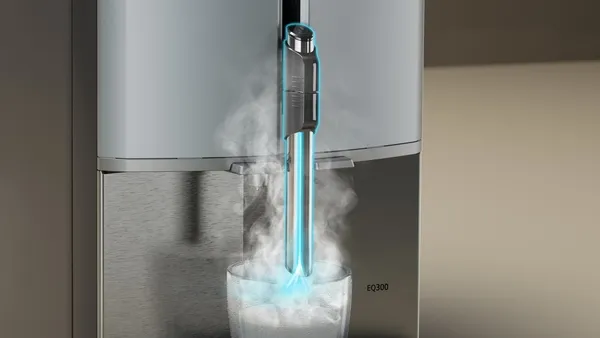 Siemens aparat za espresso kafu TF301E09, Potpuno automatizovani, Titanijum metalik, Nerđajući čelik