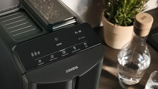 Siemens aparat za espresso kafu TF301E09, Potpuno automatizovani, Titanijum metalik, Nerđajući čelik