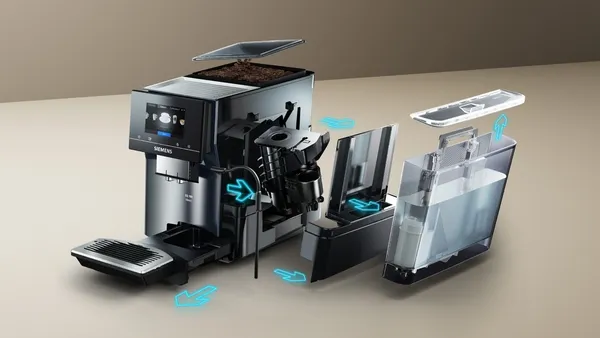 Siemens aparat za espresso kafu TP717R06, Potpuno automatizovani, Metalik