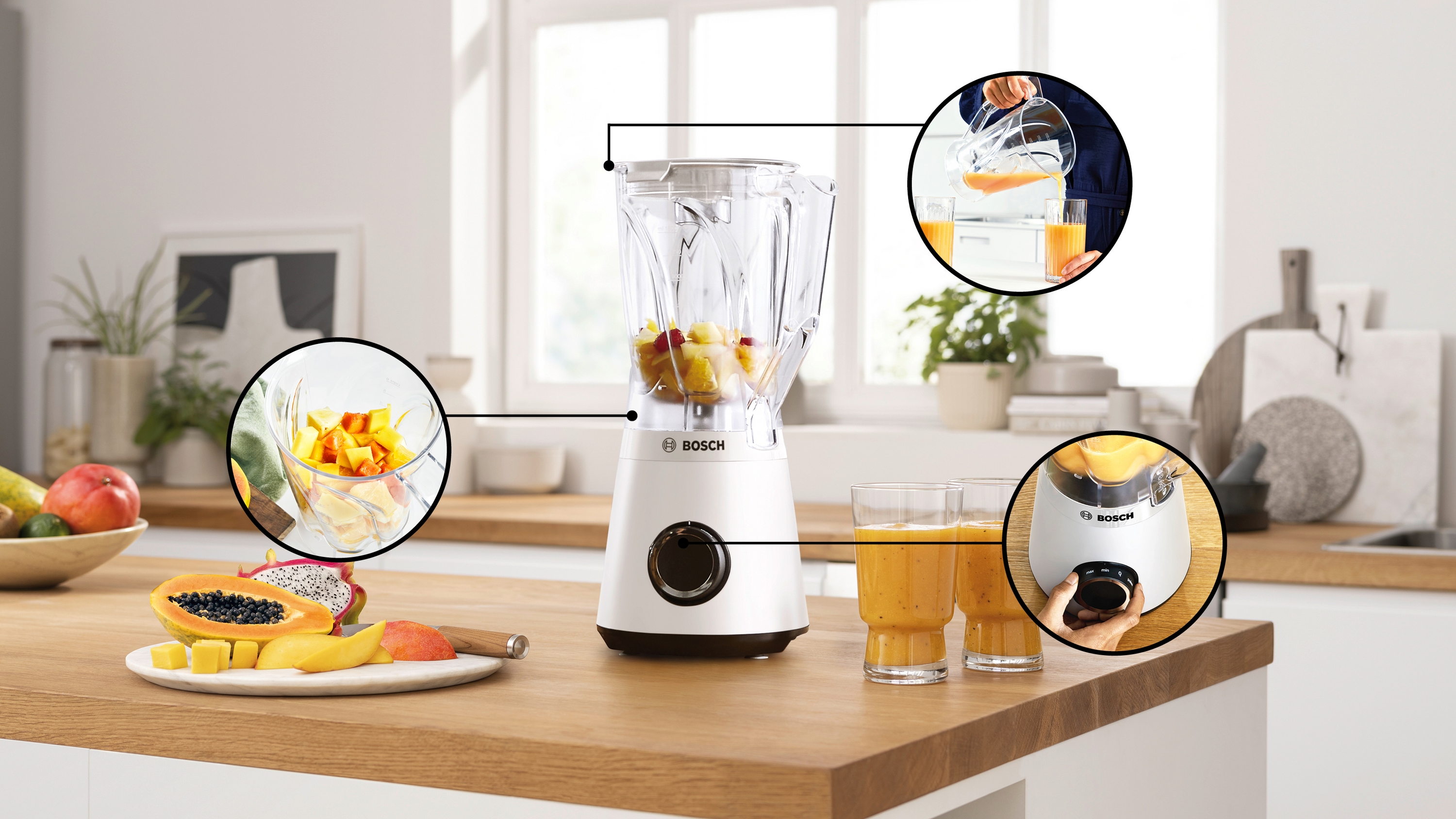 Series 4, Blender, VitaPower, 1200 W, White, MMB6141W