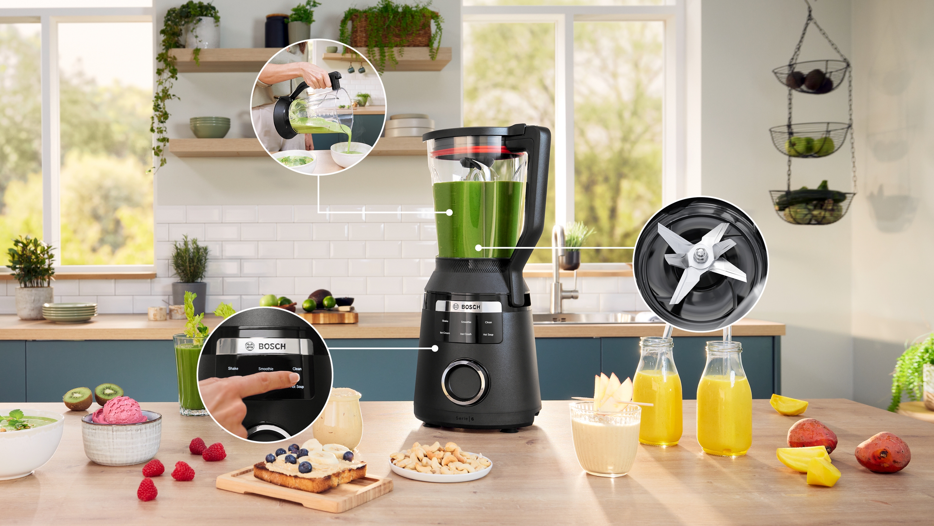 Serija 6, High performance Blender, VitaPower, 1800 W, Crna, MMB6652B