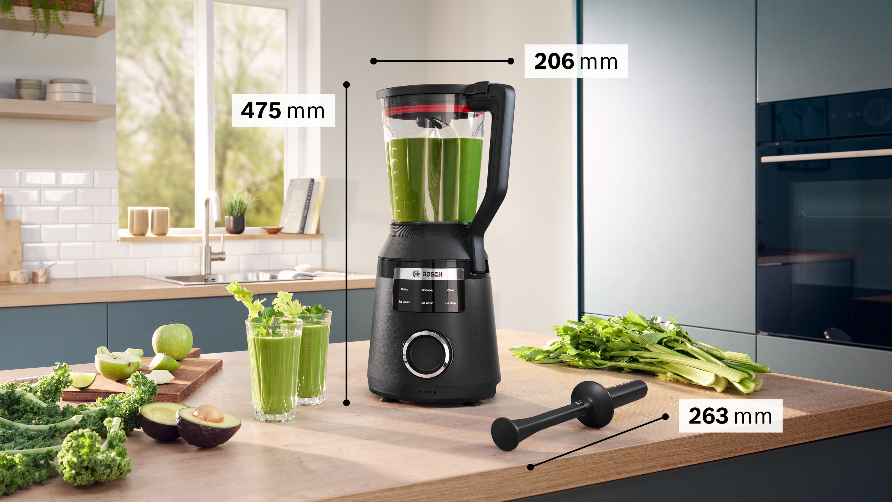 Serija 6, High performance Blender, VitaPower, 1800 W, Crna, MMB6652B