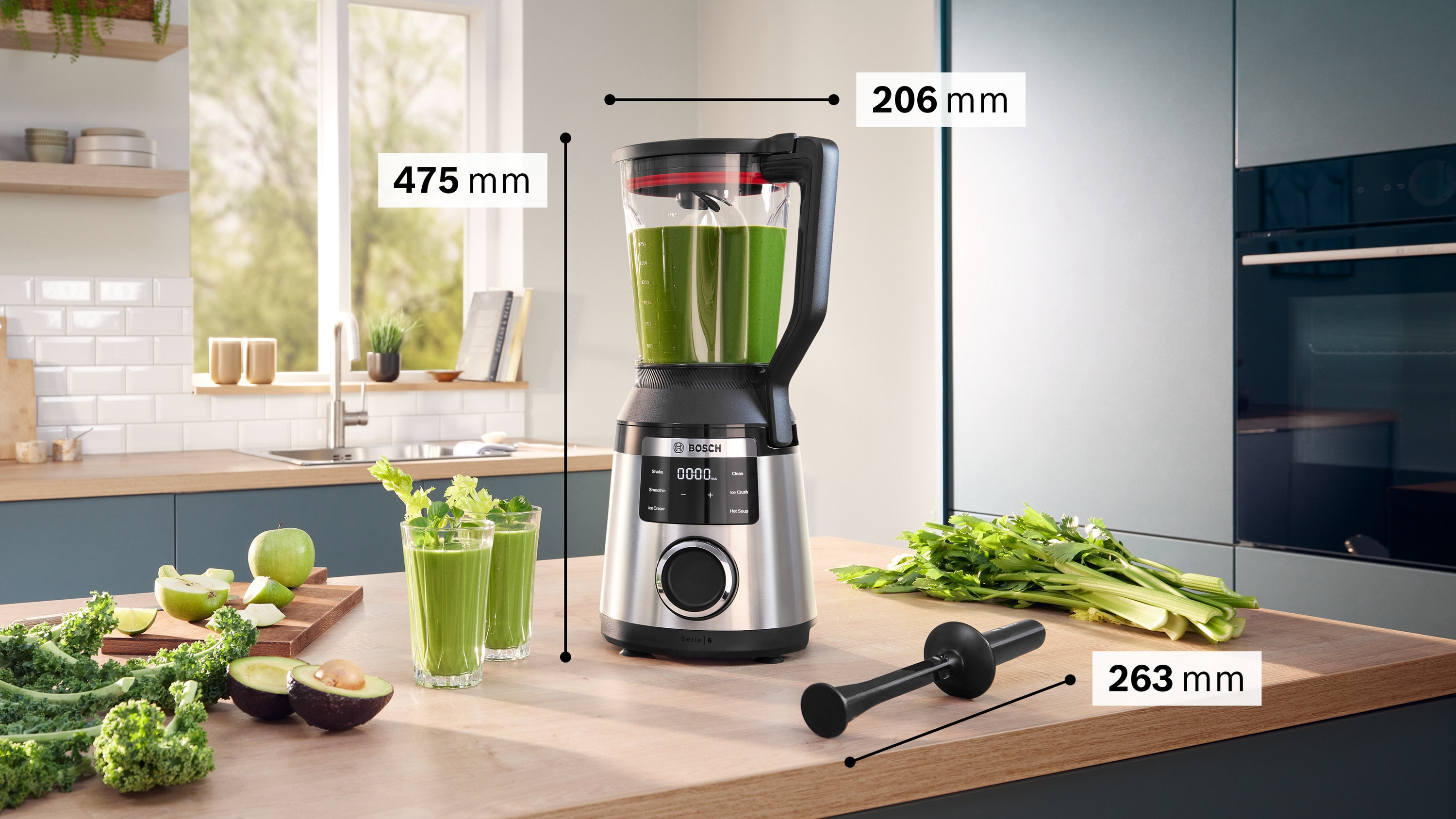 Serija 6, High performance Blender, VitaPower, 1800 W, Nerđajući čelik, MMB6762M