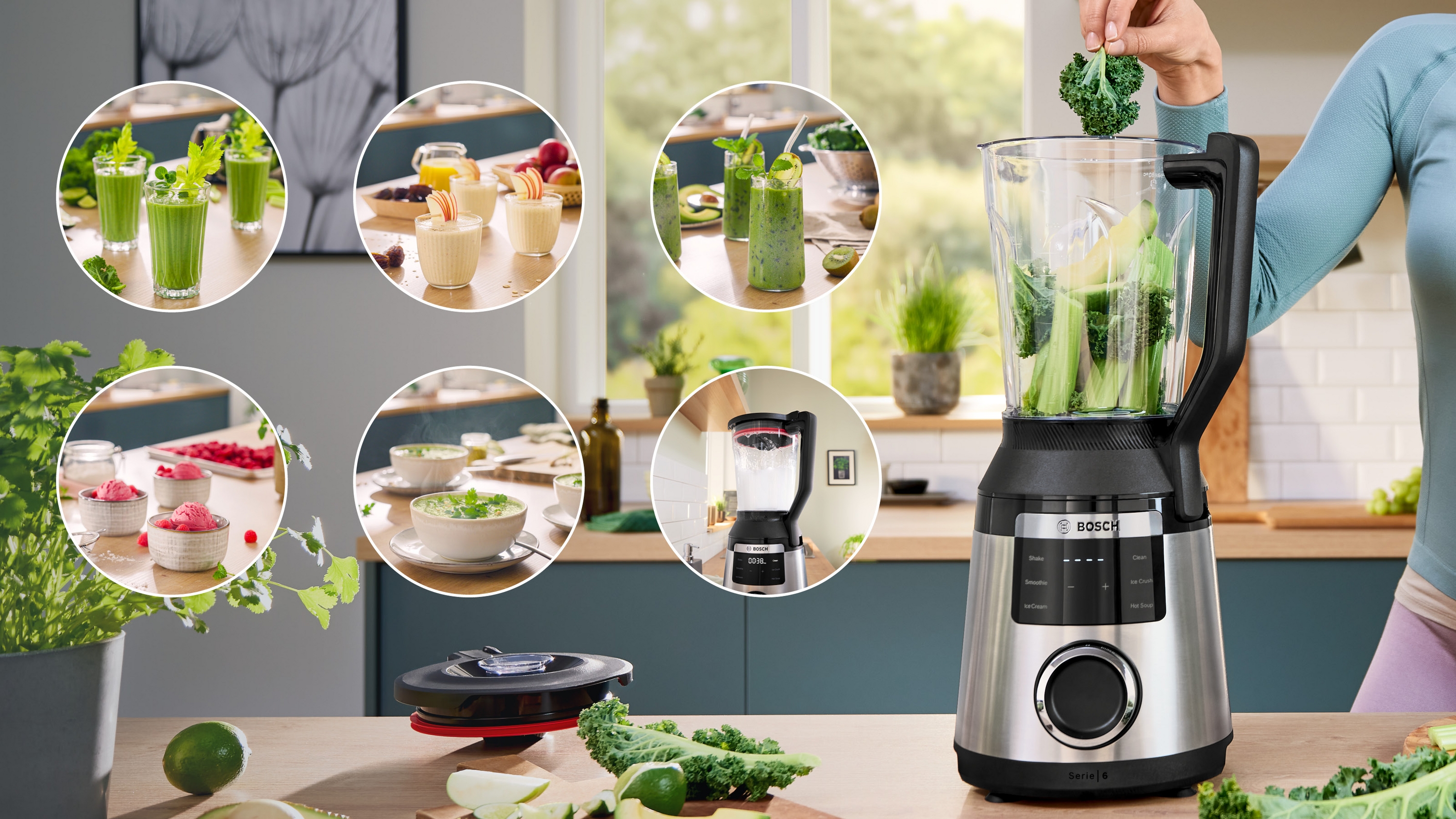 Serija 6, High performance Blender, VitaPower, 1800 W, Nerđajući čelik, MMB6762M