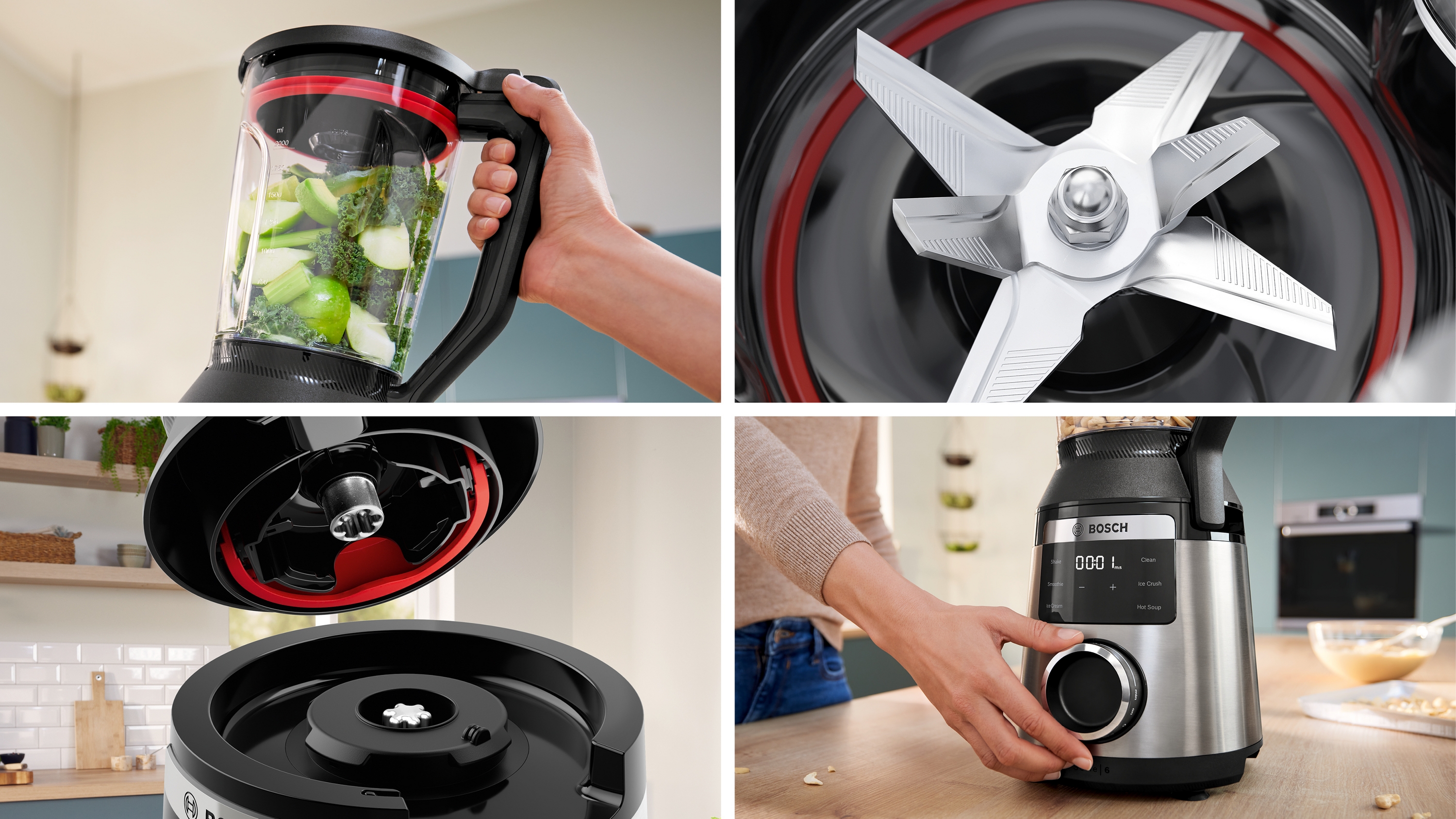 Serija 6, High performance Blender, VitaPower, 1800 W, Nerđajući čelik, MMB6762M