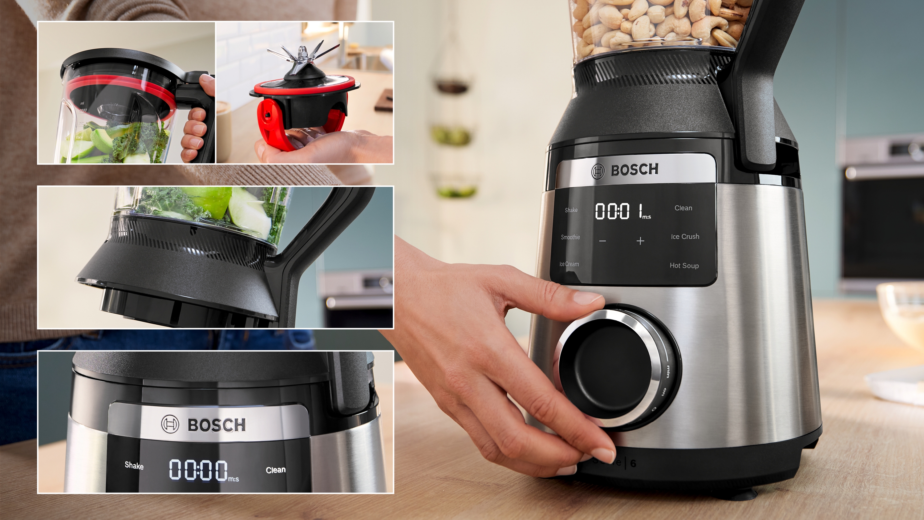 Serija 6, High performance Blender, VitaPower, 1800 W, Nerđajući čelik, MMB6762M