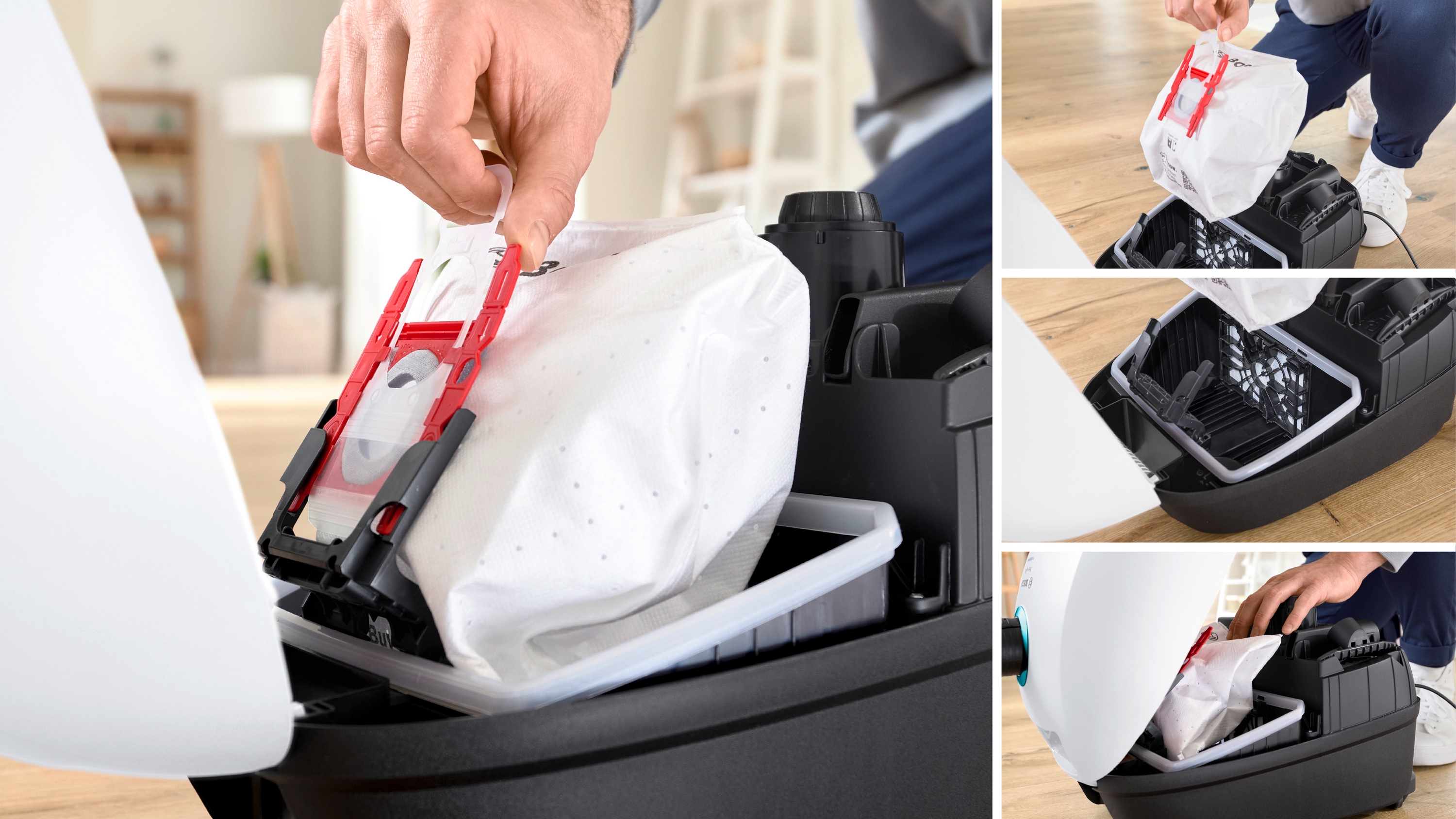 Serija 4, Usisivač s kesom, ProHygienic, Bela, BGB41HYG1H