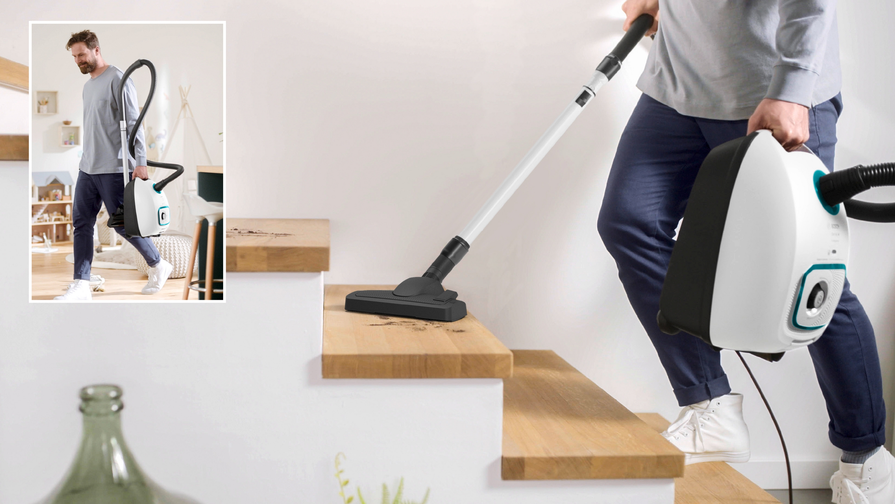 Serija 4, Usisivač s kesom, ProHygienic, Bela, BGB41HYG1H