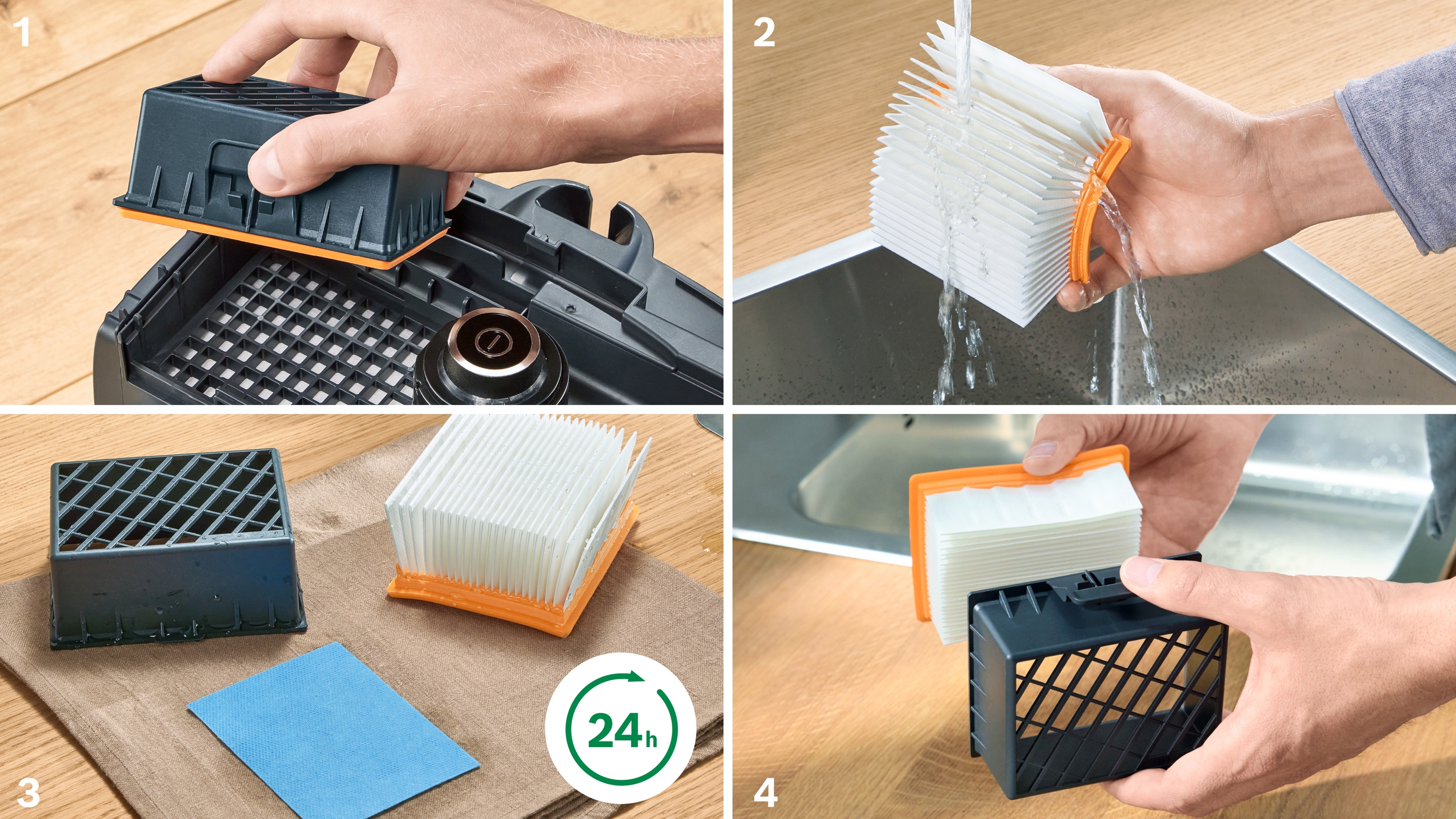 Serija 4, Usisivač s kesom, ProHygienic, Bela, BGB41HYG1H