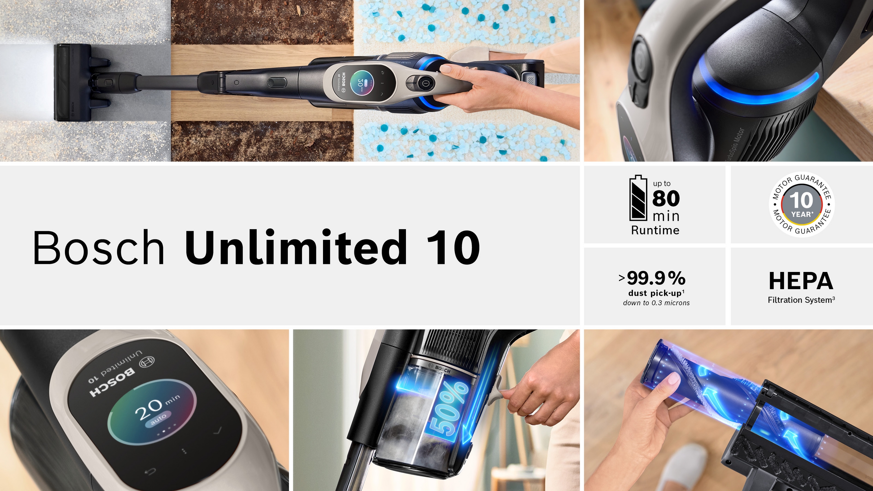 Štapni usisivač Unlimited 10 BBS1041GQC