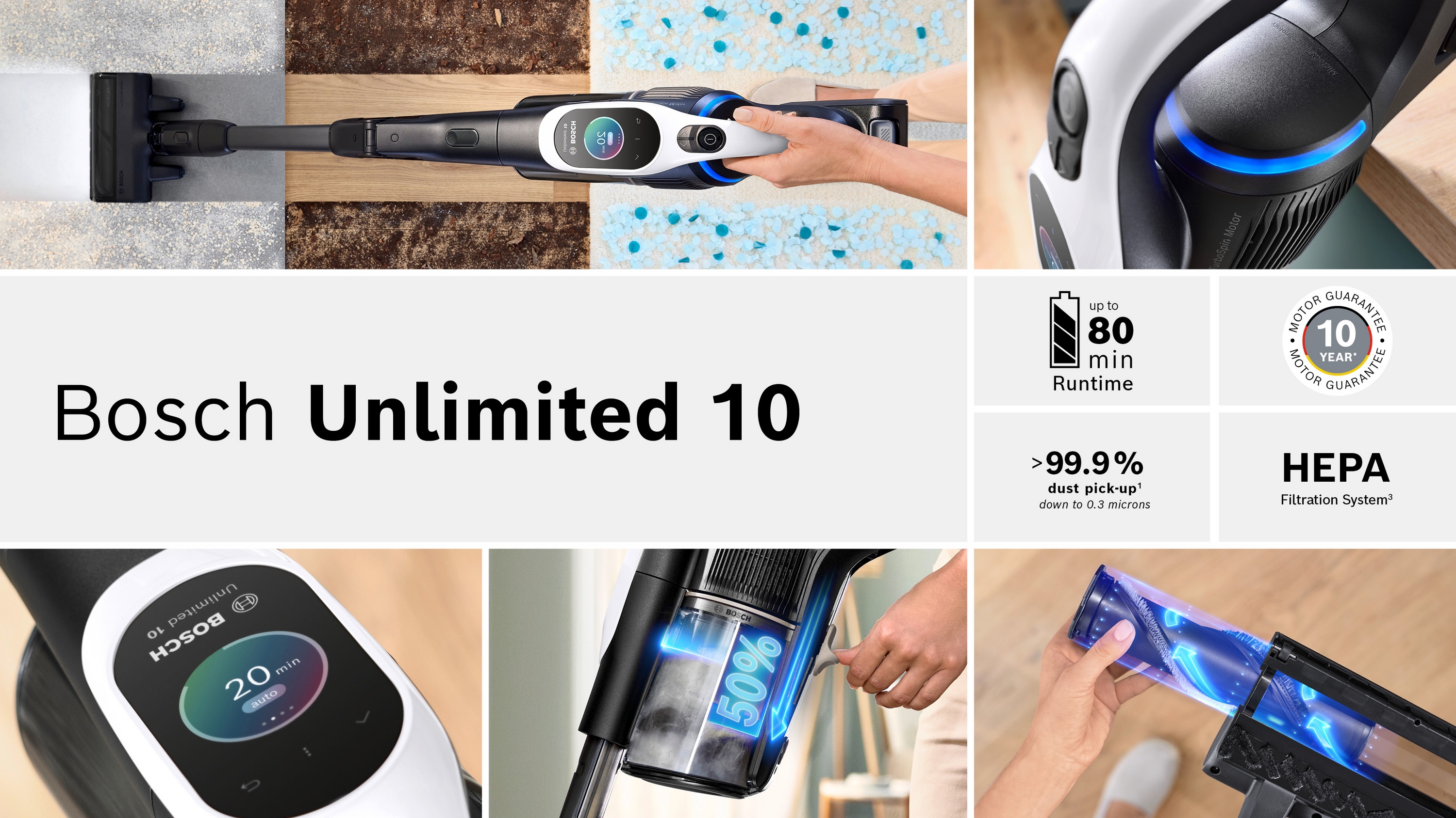Štapni usisivač Unlimited 10 BCS1041WAC