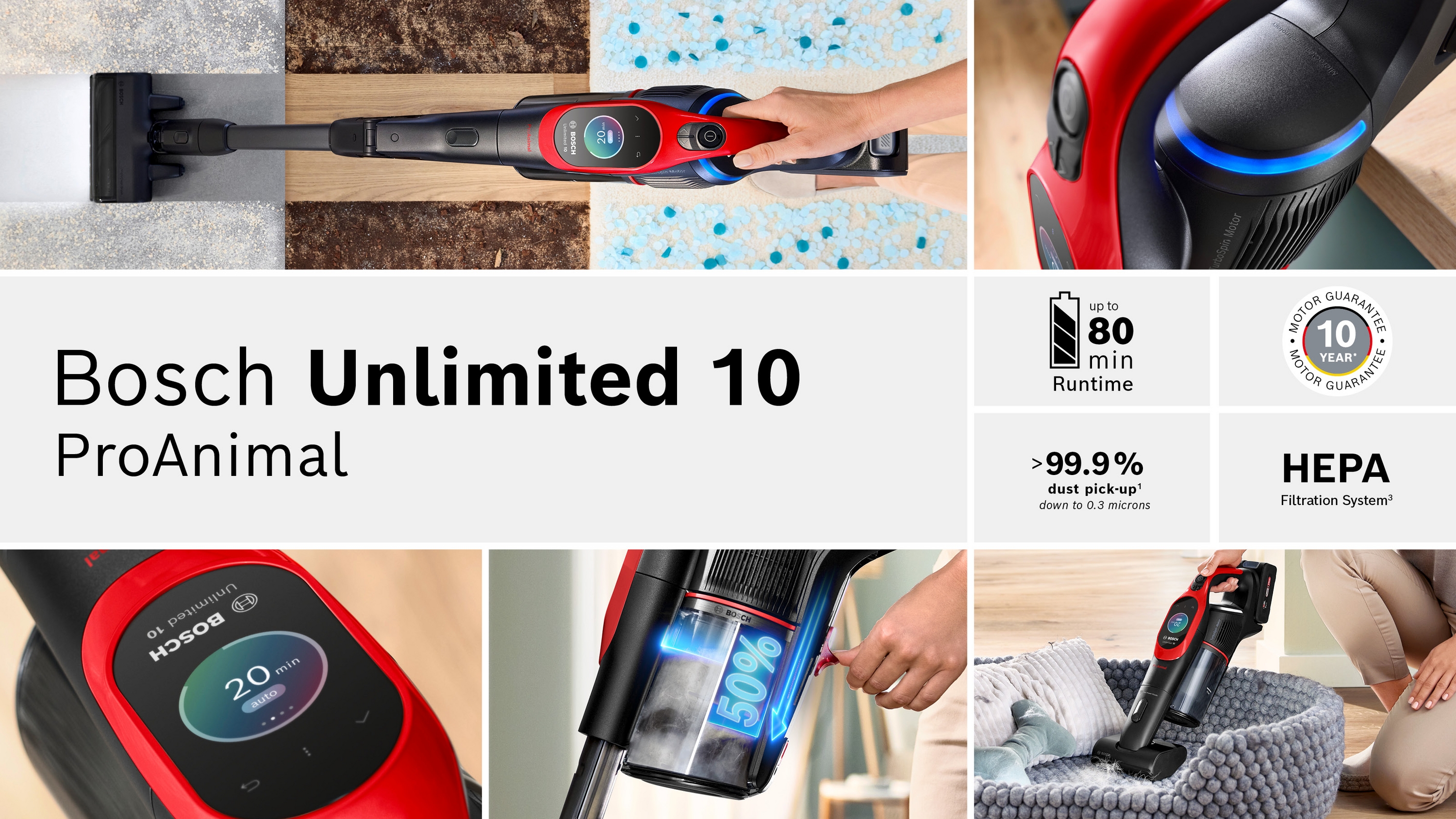 Štapni usisivač Unlimited 10 ProAnimal BCS1041PET
