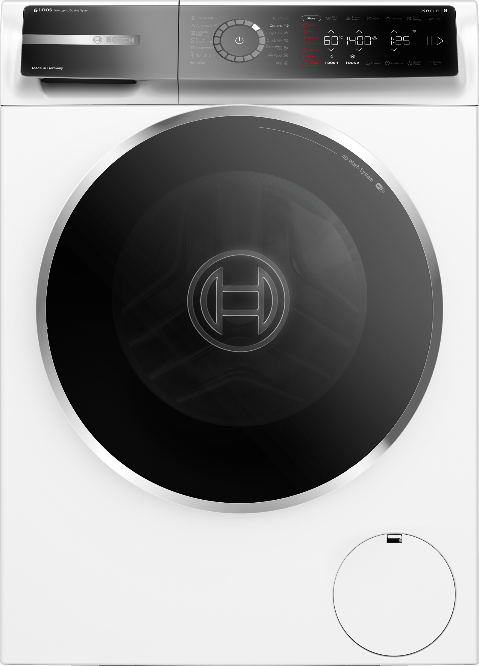 Serija 8, Mašina za pranje veša, punjenje spreda, 9 kg, 1400 okr, WGB244A2BY