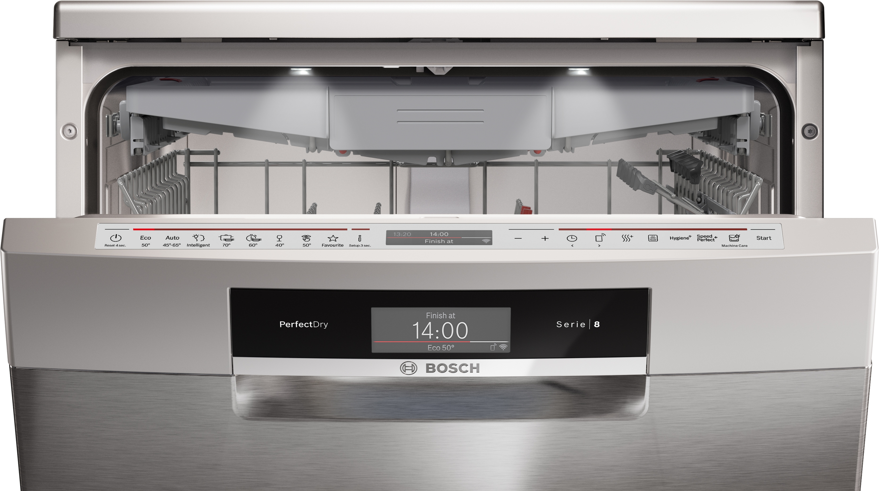 Serija 8, Samostojeća mašina za pranje sudova, 60 cm, Čelična mat obrada protiv otisaka prstiju, SMS8TCI04E