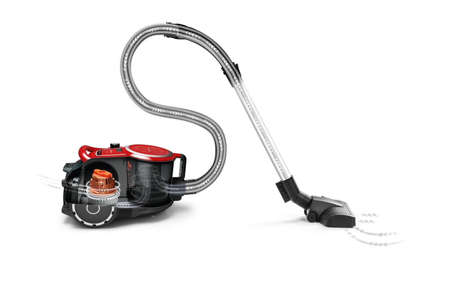 Serija 6, Usisivač bez kese, ProAnimal, Crvena, BGS41PET1