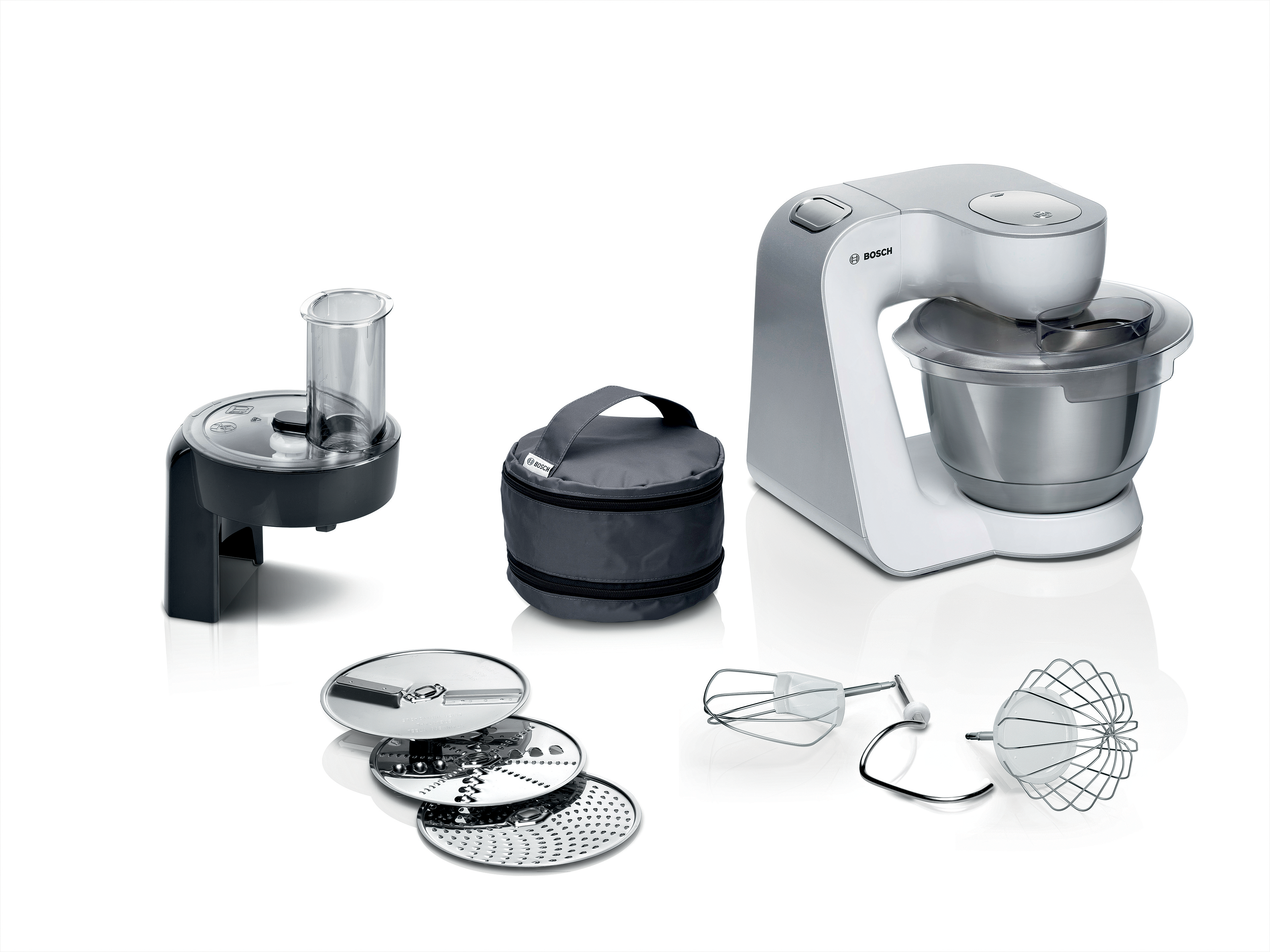 Serija 4, Kuhinjski robot, MUM 5, 1000 W, Bela, Siva, MUM58210