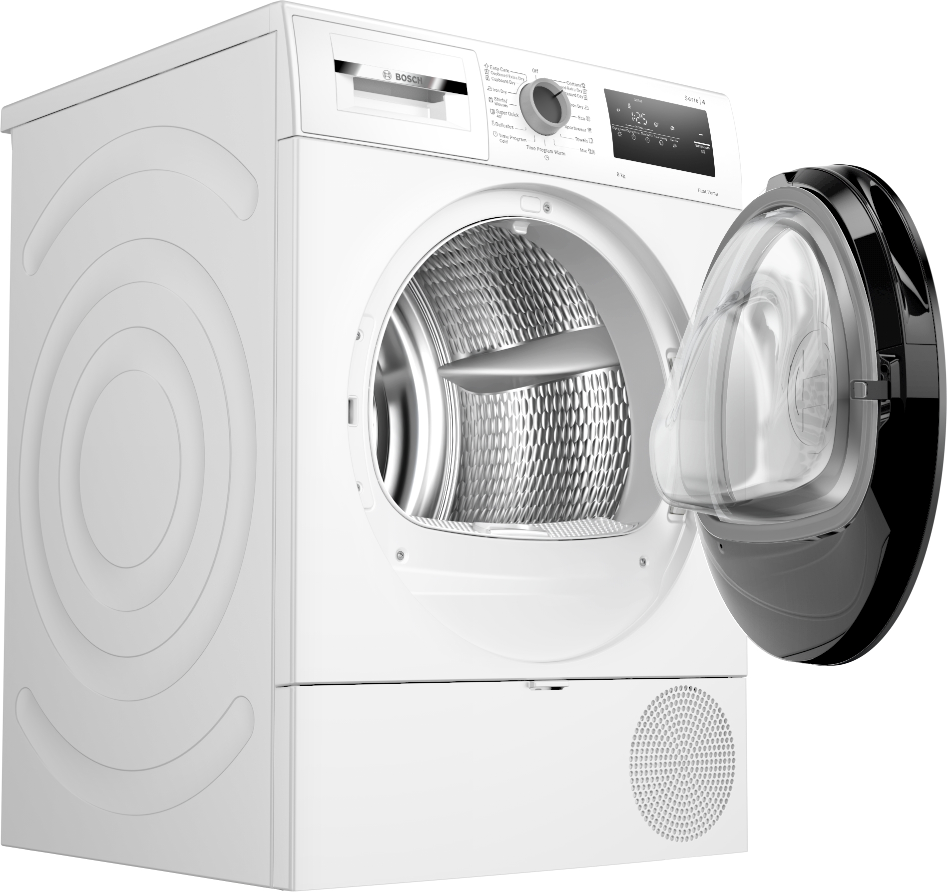 Series 4, heat pump dryer, 8 kg, WTH85221BY