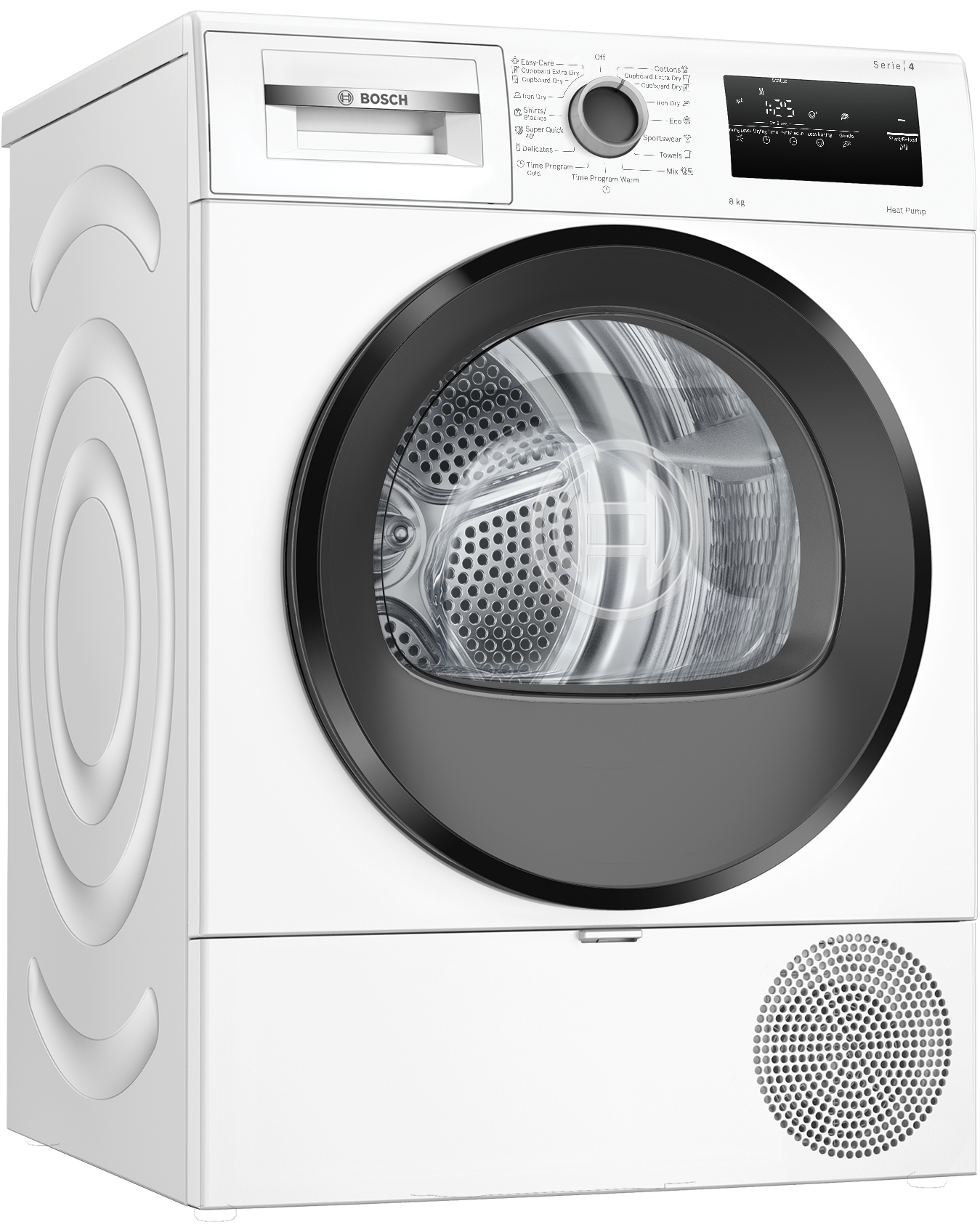 Series 4, heat pump dryer, 8 kg, WTH85221BY