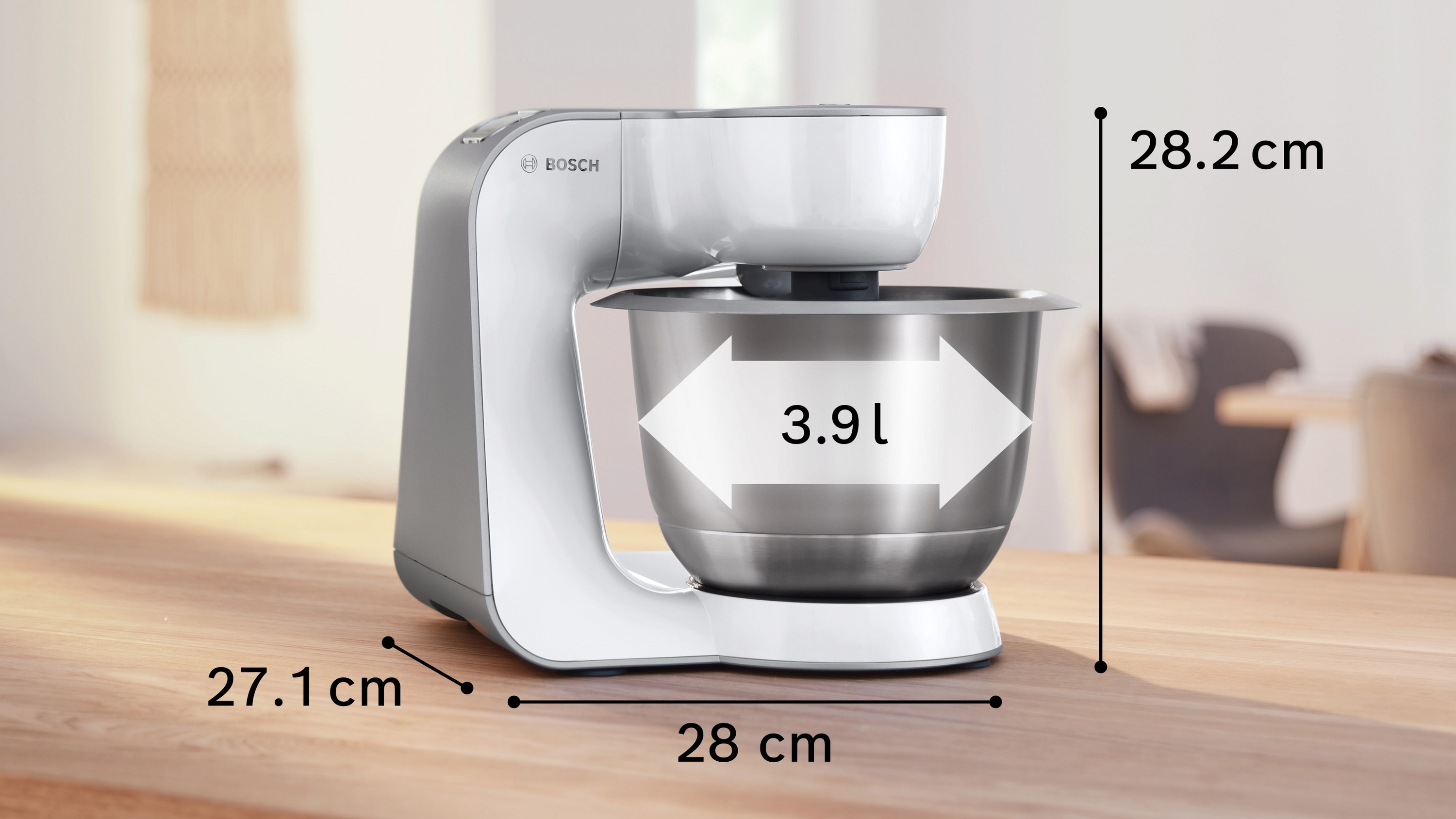 Serija 4, Kuhinjski robot, MUM 5, 1000 W, Bela, Siva, MUM58200