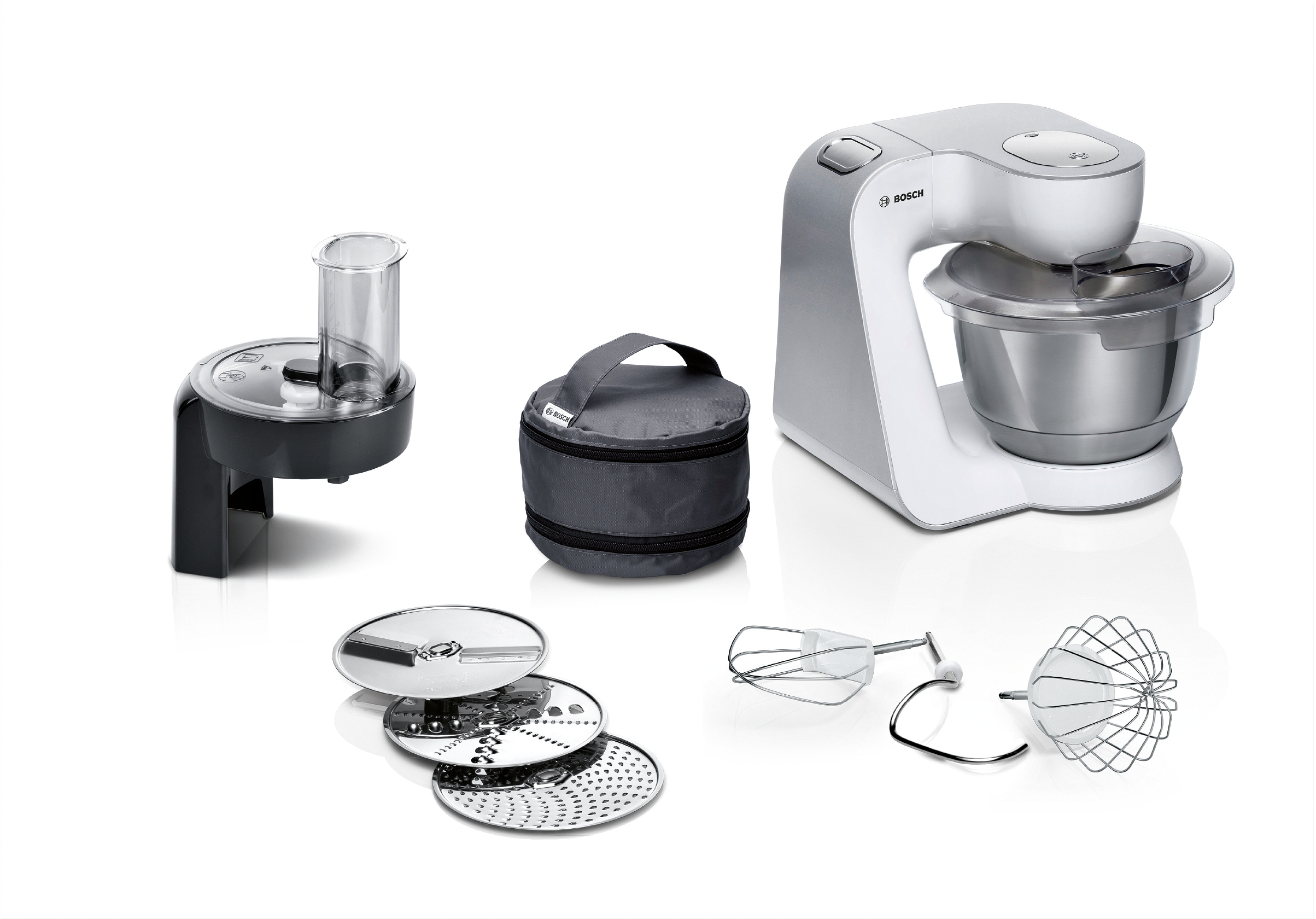 Serija 4, Kuhinjski robot, MUM 5, 1000 W, Bela, Siva, MUM58210