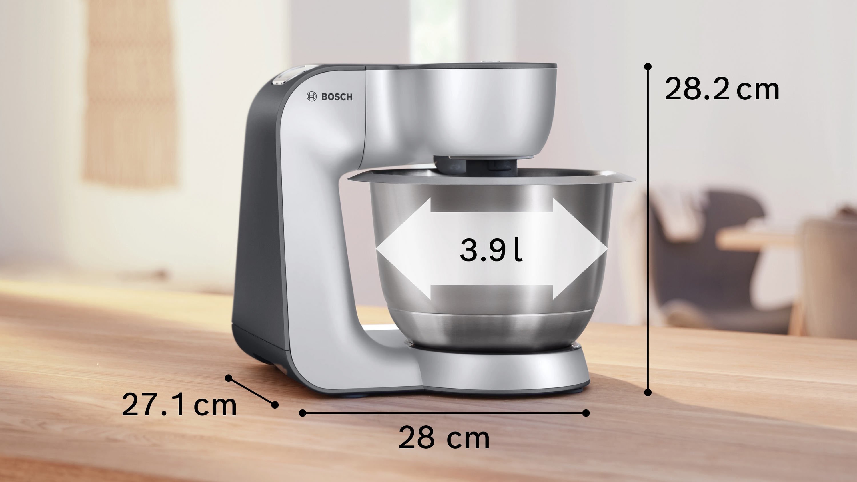Serija 4, Kuhinjski robot, MUM 5, 1000 W, Siva, Tamno siva, MUM5935B