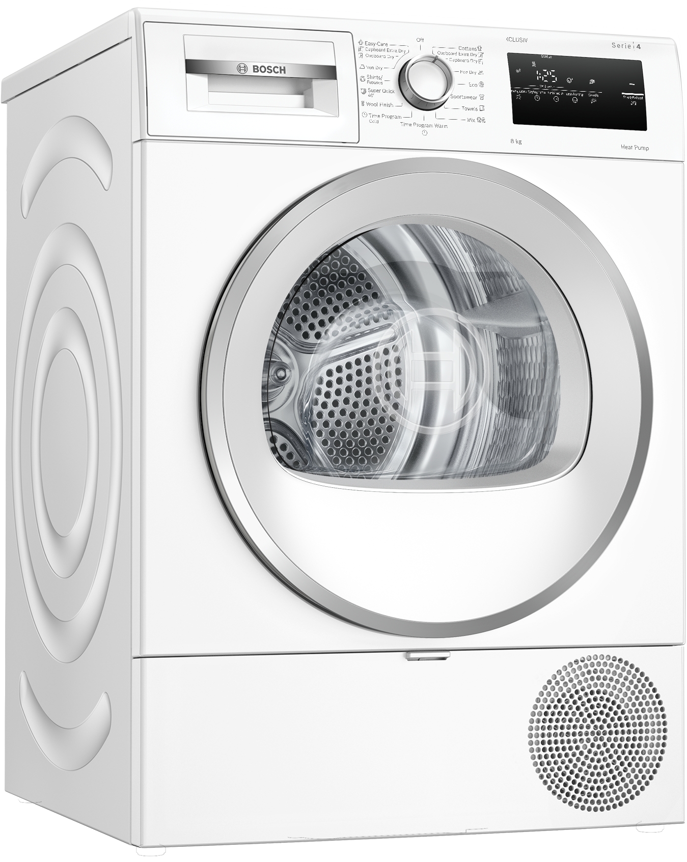 Series 4, heat pump dryer, 8 kg, WTH85293BY