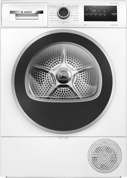 Series 4, heat pump dryer, 8 kg, WTH8520BBY