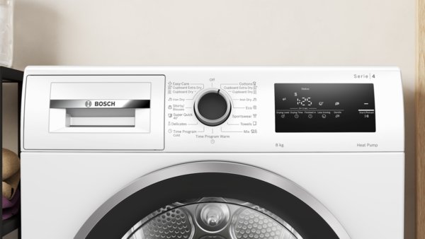 Series 4, heat pump dryer, 8 kg, WTH8520BBY
