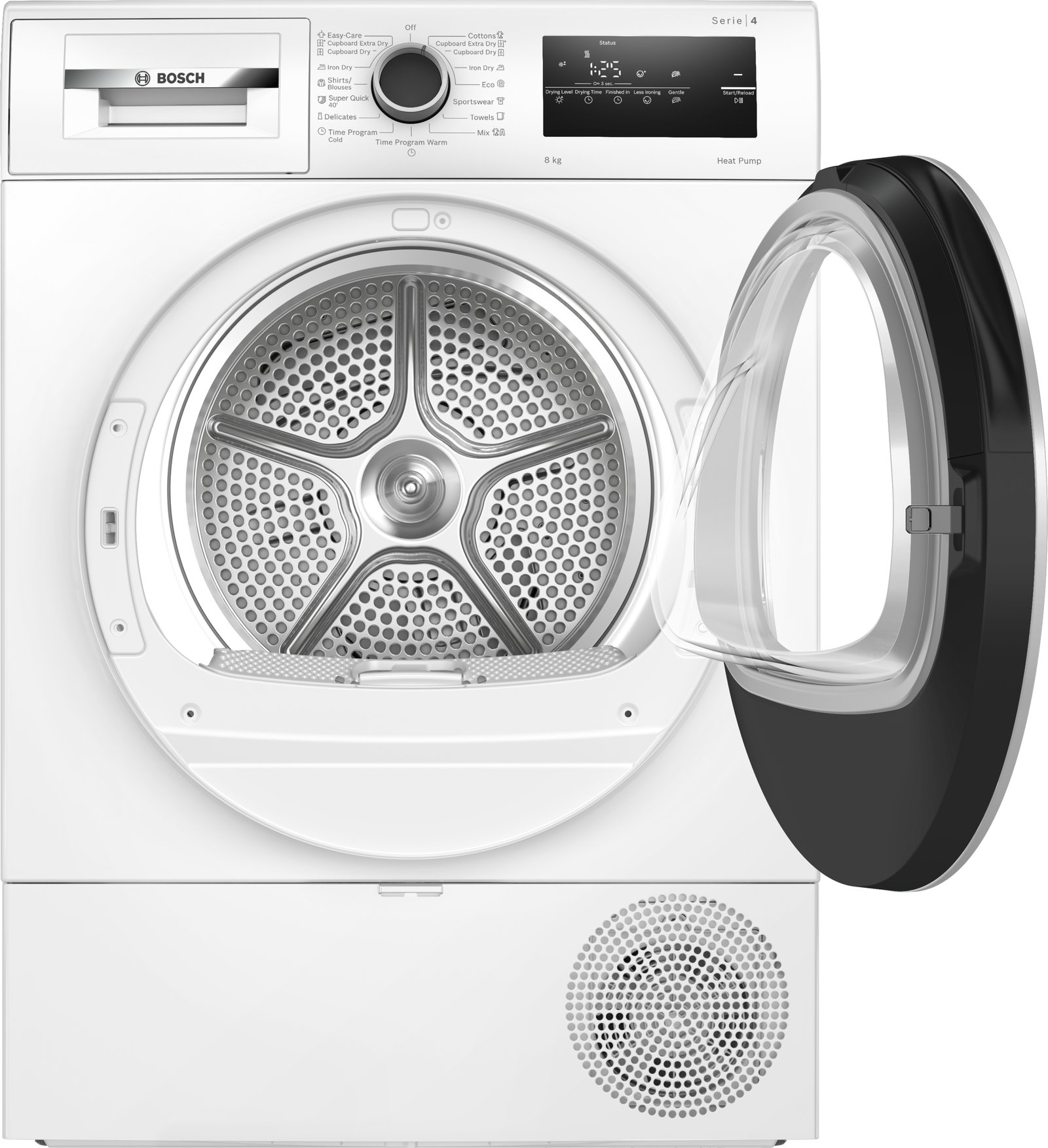 Series 4, heat pump dryer, 8 kg, WTH8520BBY