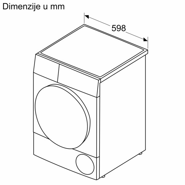 Series 4, heat pump dryer, 8 kg, WTH8520BBY
