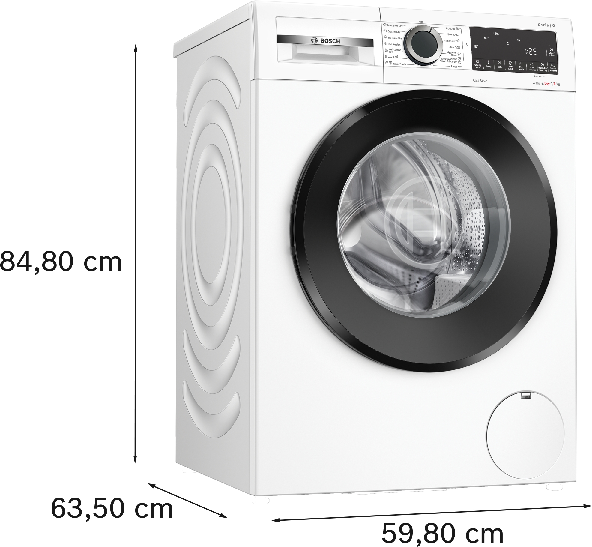 Serija 6, Mašina za pranje i sušenje veša, 9/6 kg, 1400 okr, WNG24401BY