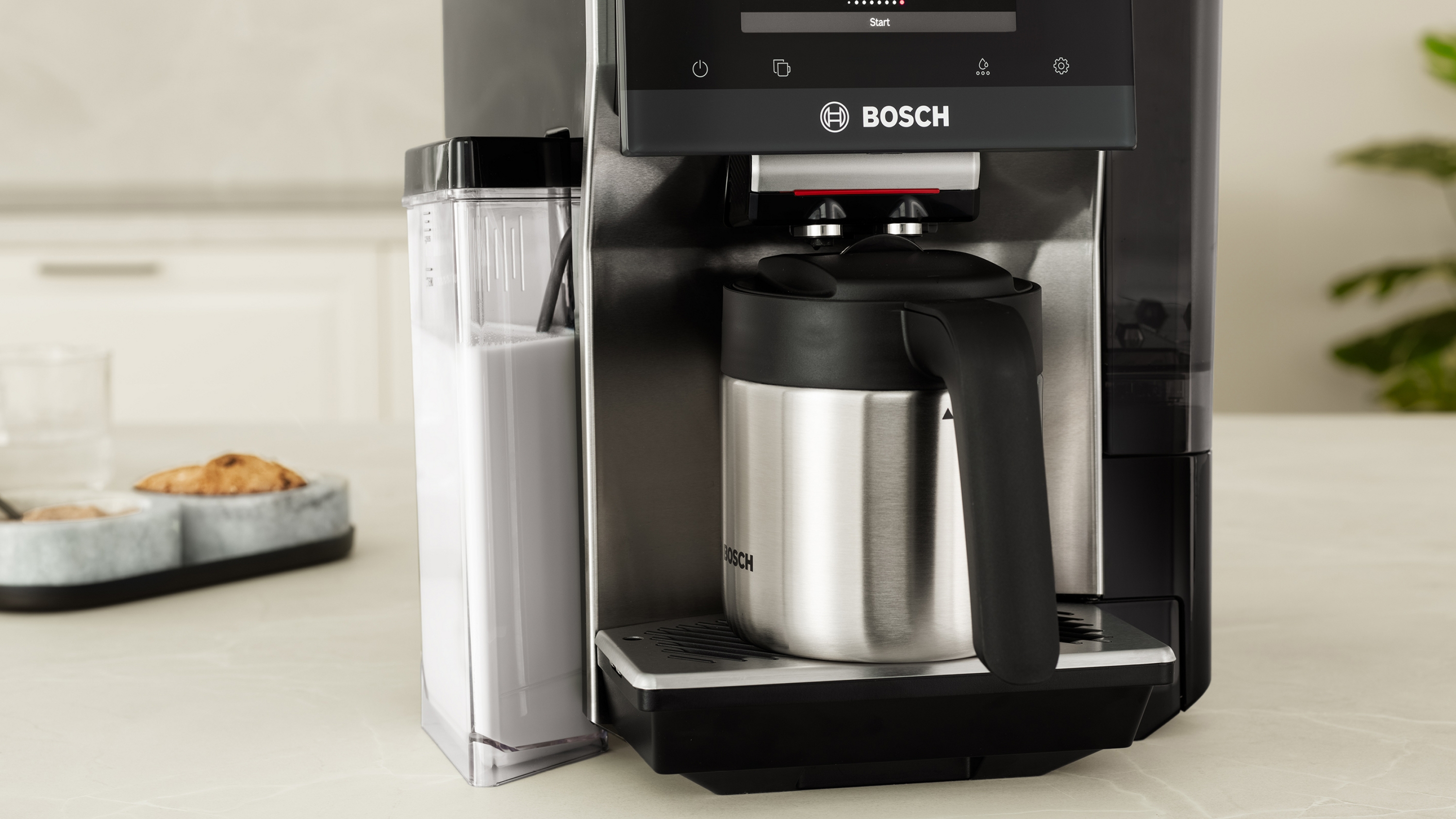 Series 8, Fully automatic coffee machine, VeroCafe, Stainless steel, TQE80703