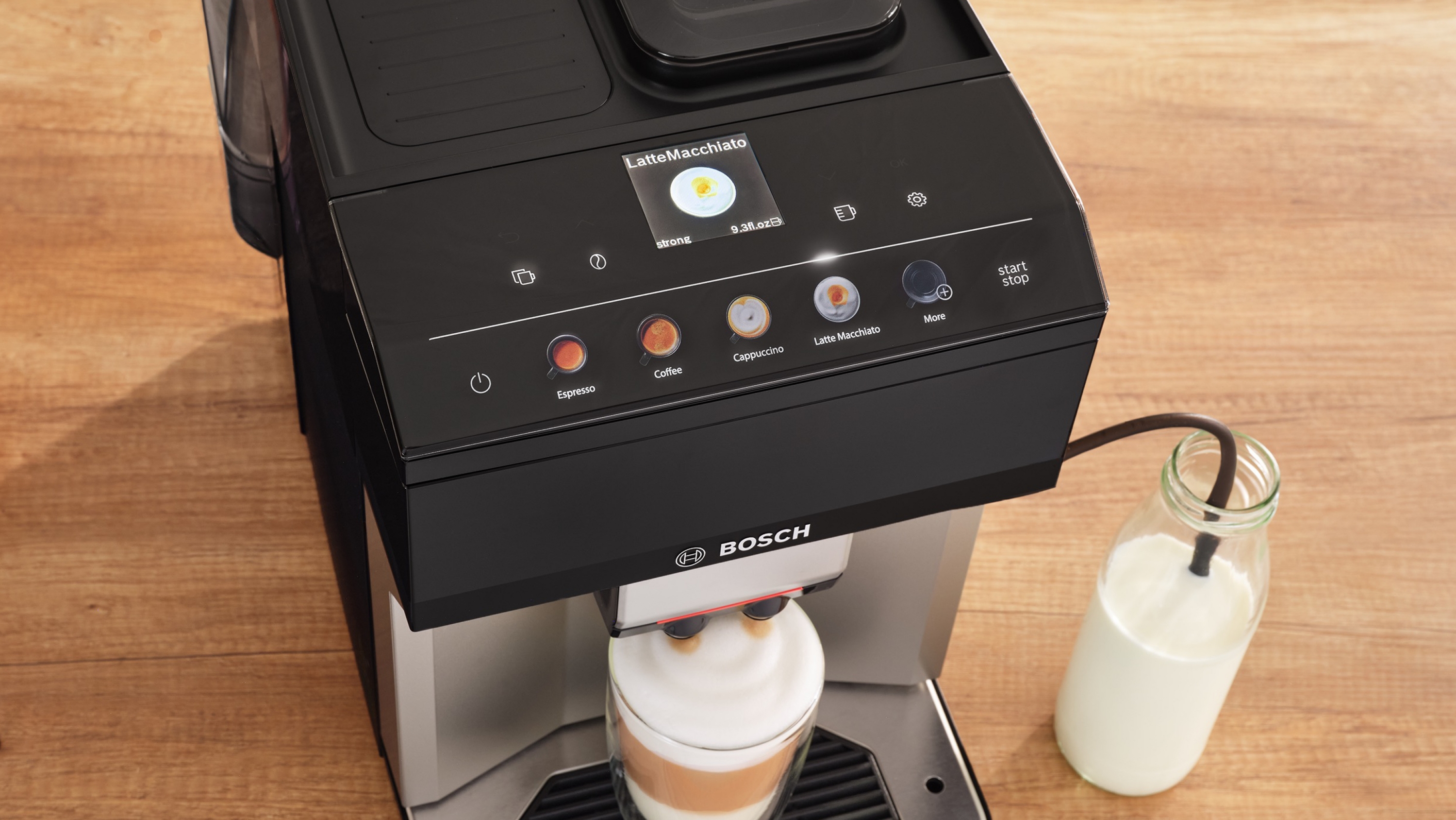 Series 4, Fully automatic coffee machine, VeroCafe, Inox silver metallic, Piano black, TPE40307